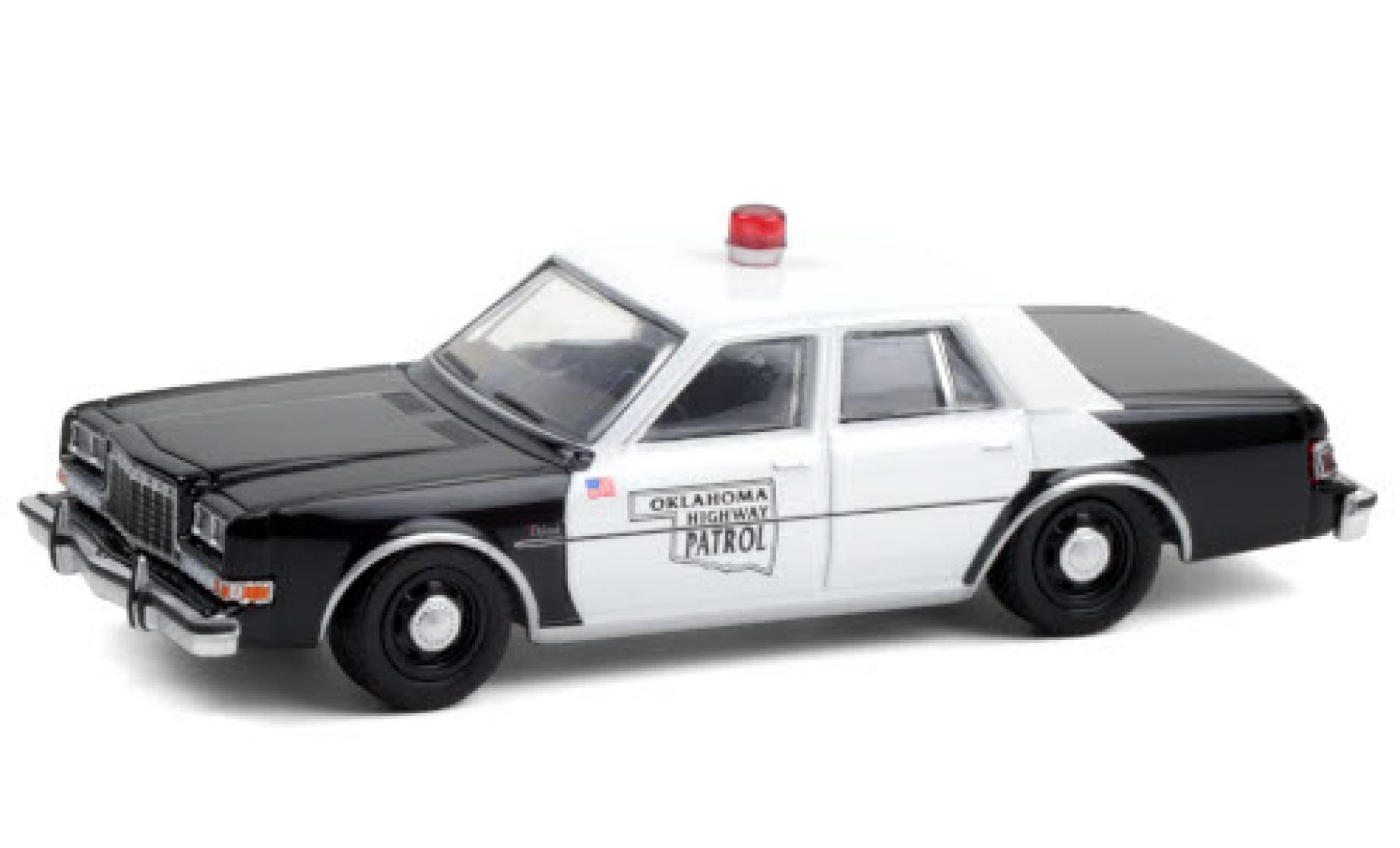 Dodge Diplomat 1/64 Greenlight Oklahoma Highway Patrol 1985 modelauto