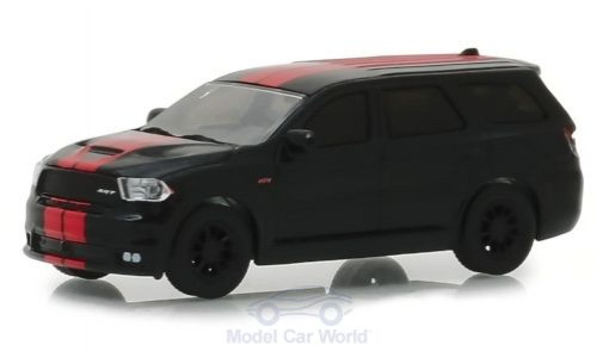 Dodge Durango 1/64 Greenlight SRT 392 zwart/rood 2018 modelauto