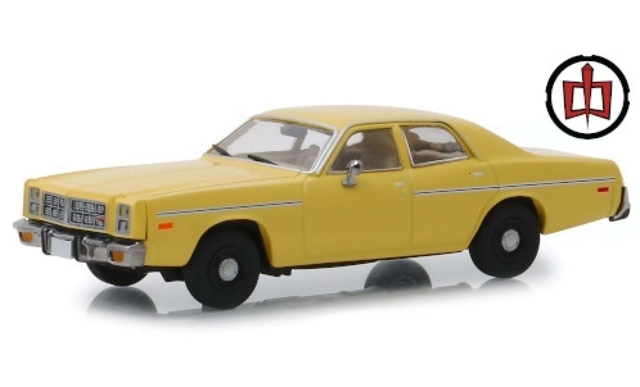 Dodge Monaco 1/43 Greenlight geel The Greatest American Hero 1978 modelauto