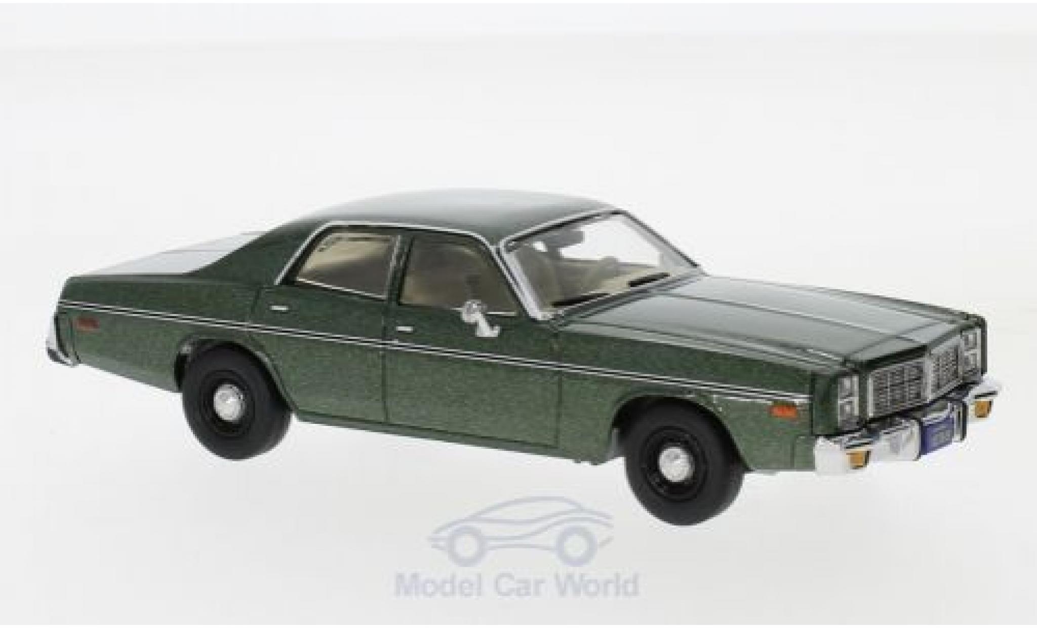 Dodge Monaco 1978 1/43 Greenlight metallic groen Hunter 1978 modelauto