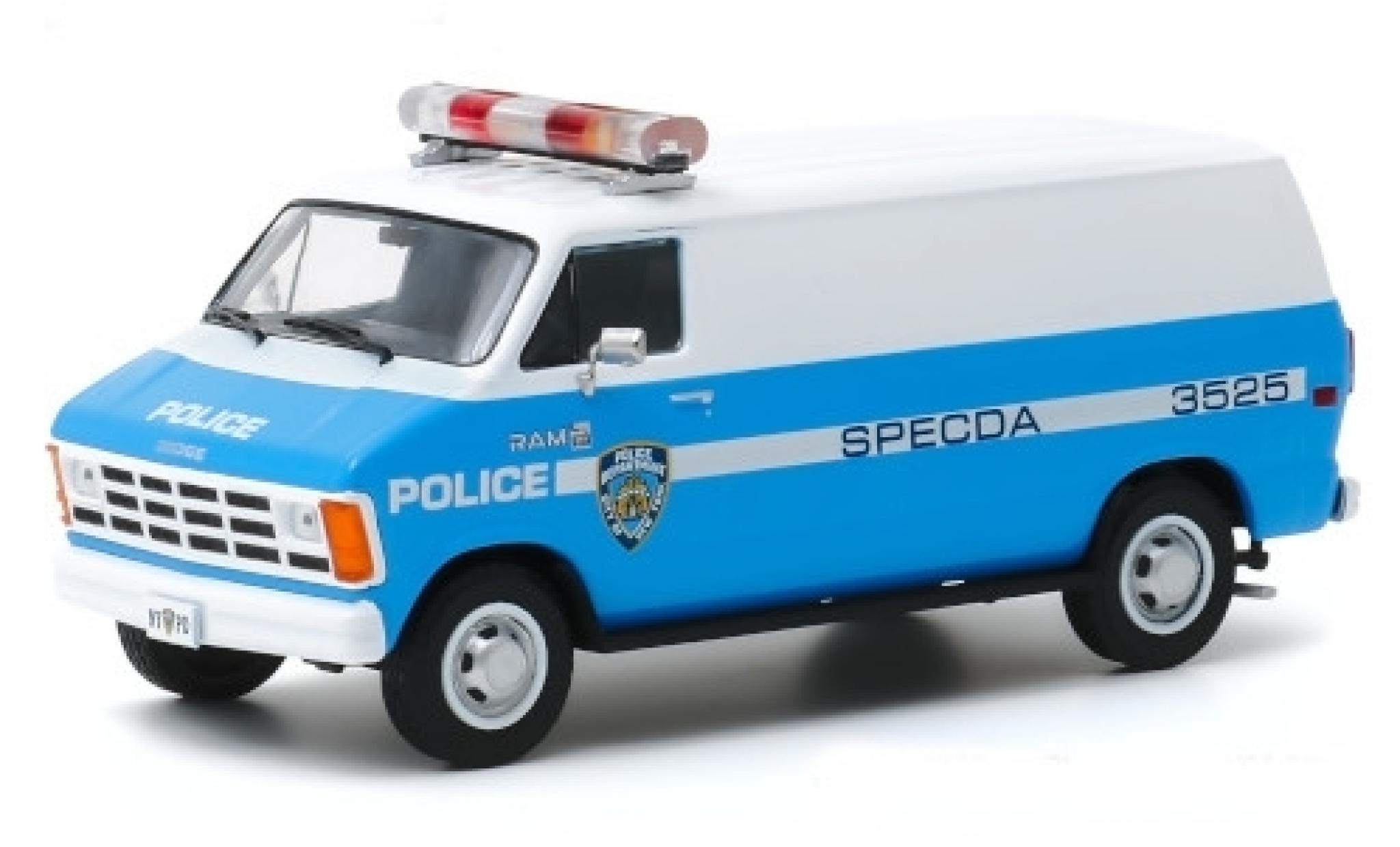 Dodge RAM 1/43 Greenlight B 150 NYPD - New York City Politie Department 1987 modelauto