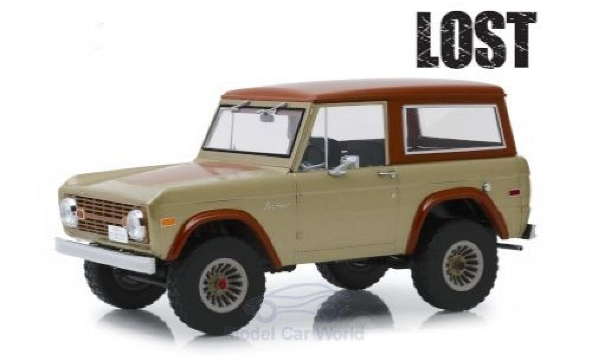 Ford Bronco 1/18 Greenlight beige/bruin Lost (TV Serie) 1970 modelauto