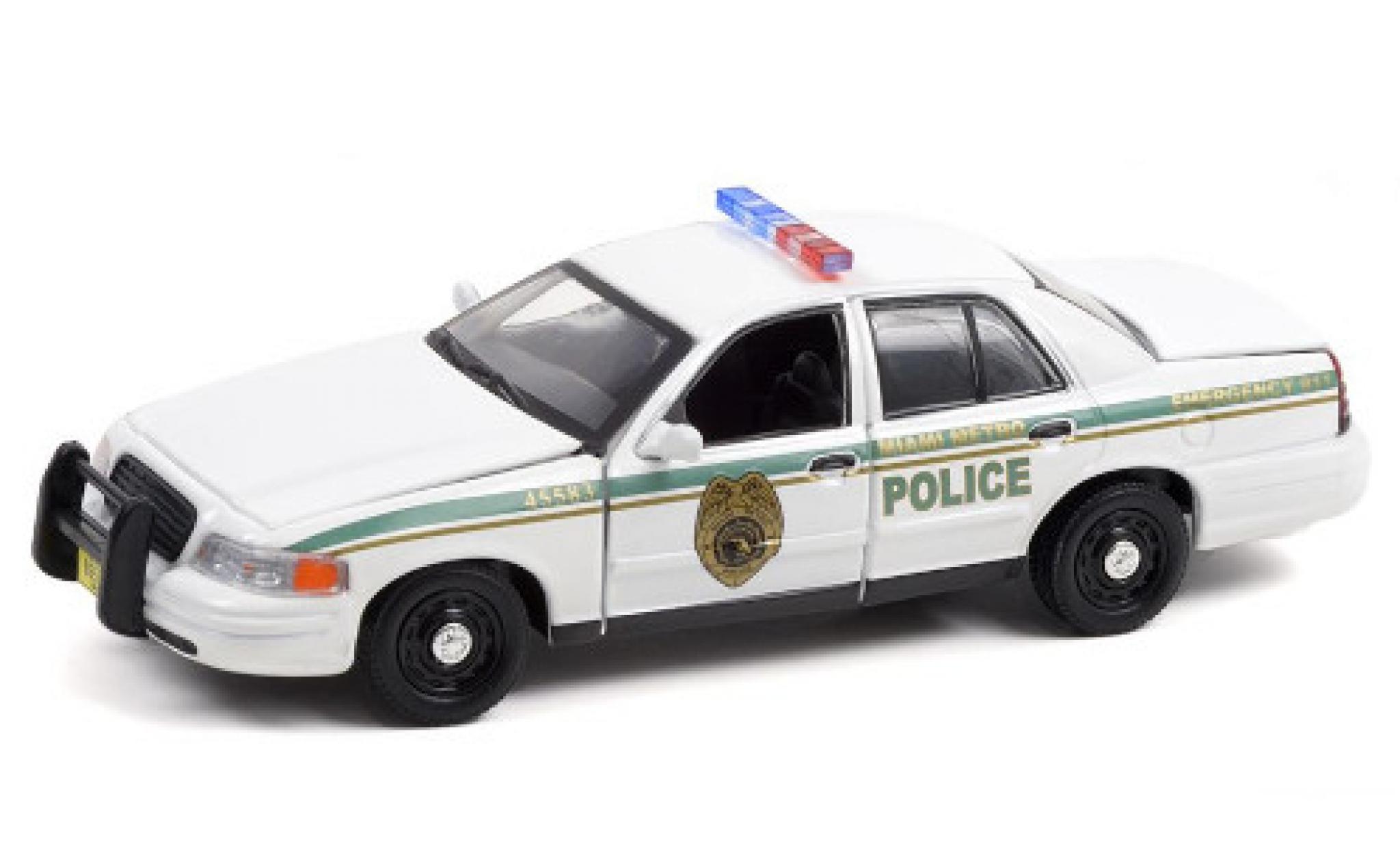 Ford Crown 1/43 Greenlight Victoria Miami Metro Politie - Dexter 2001 modelauto