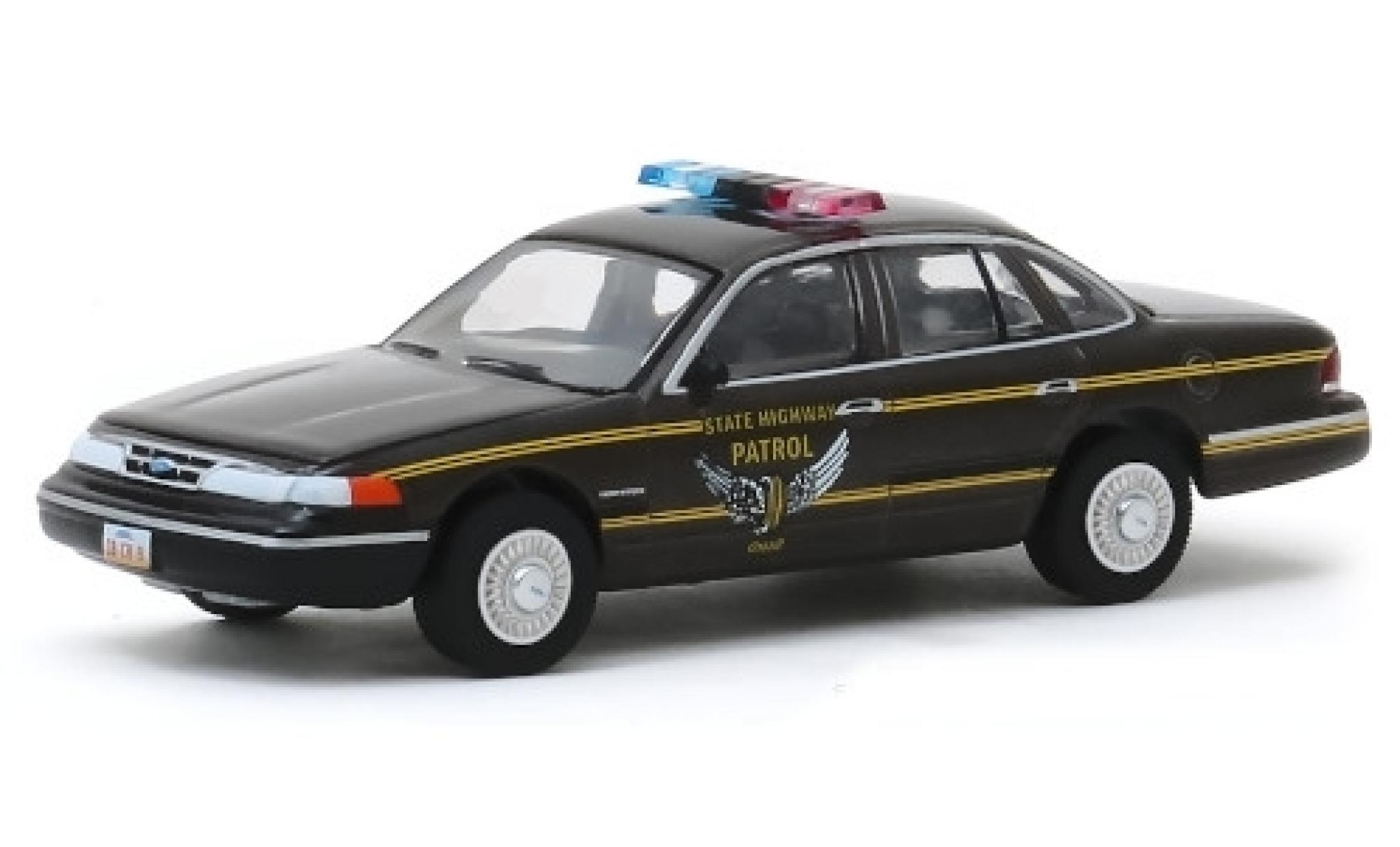 Ford Crown 1/64 Greenlight Victoria Ohio State Highway Patrol 1995 modelauto