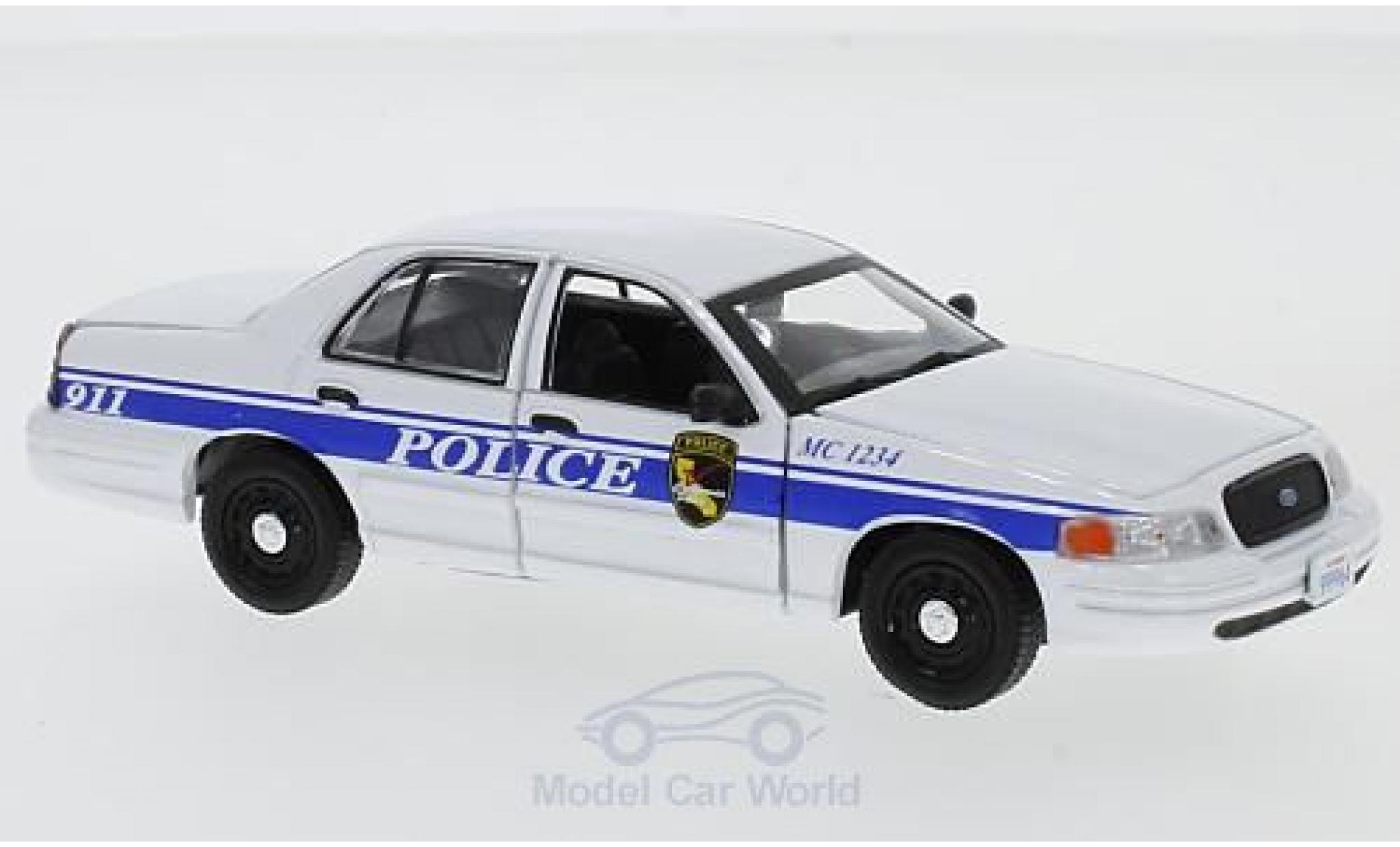 Ford Crown 1/43 Greenlight Victoria Politie Interceptor MacGyver 2003 modelauto