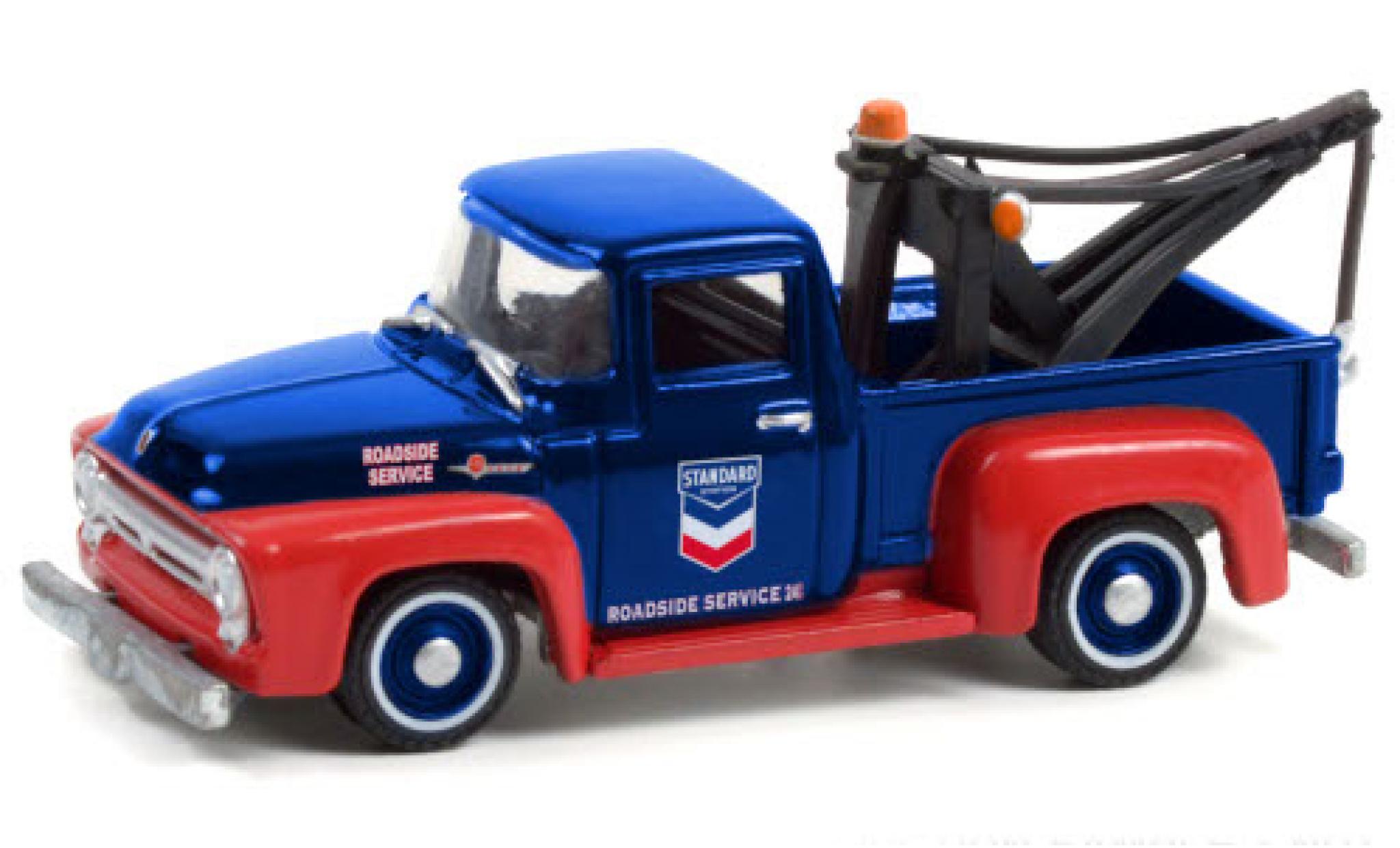 Ford F-1 1/64 Greenlight 00 Tow Truck Standard Oil Company 1954 Roadside Service 24 Hour modelauto