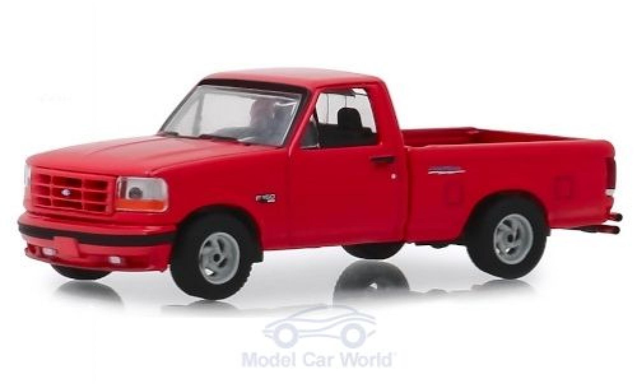 Ford F-1 1/64 Greenlight 50 Lightning rood 1993 modelauto