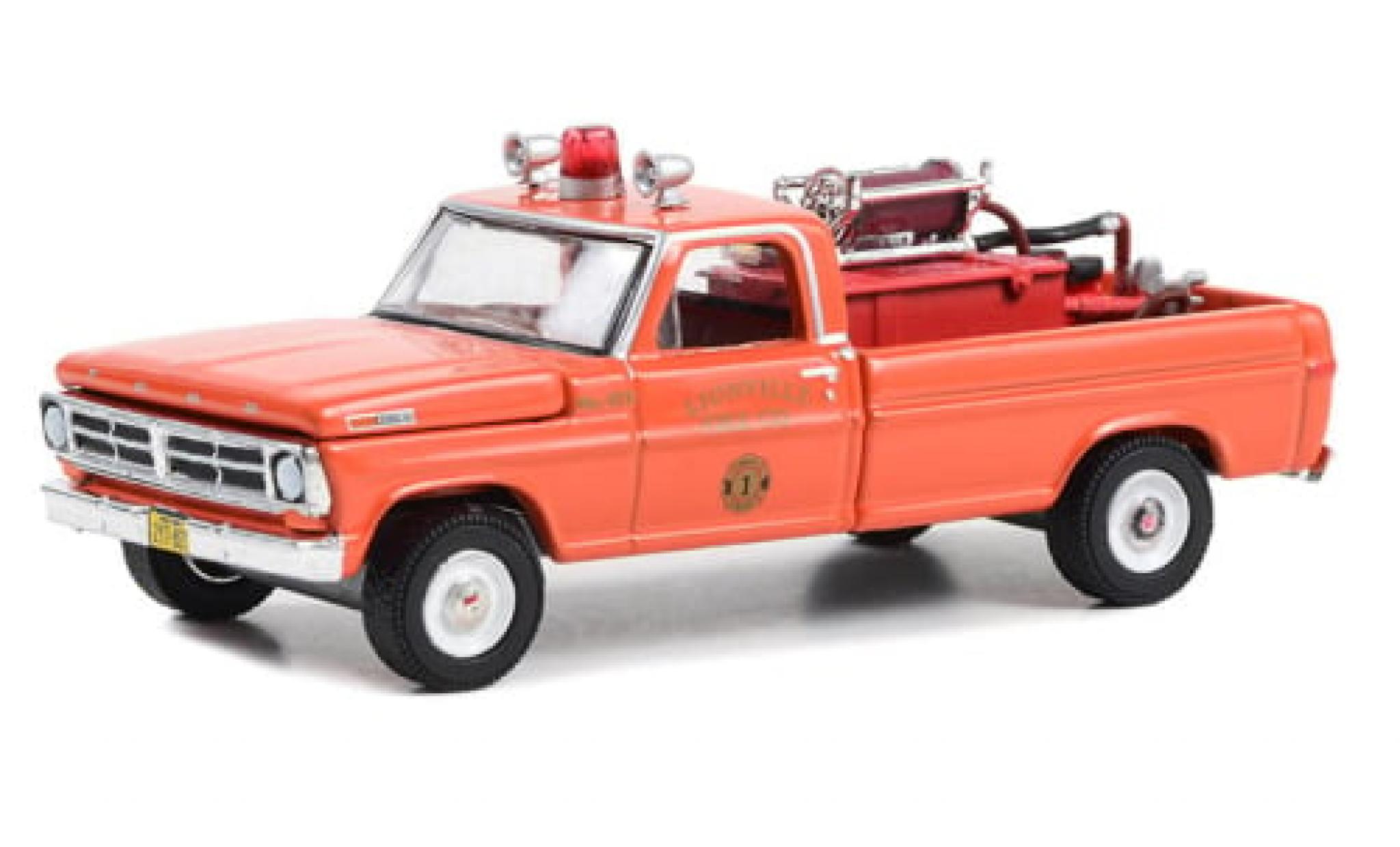 Ford F-250 1/64 Greenlight Lionville Fire Company 1972 1:64 modelauto