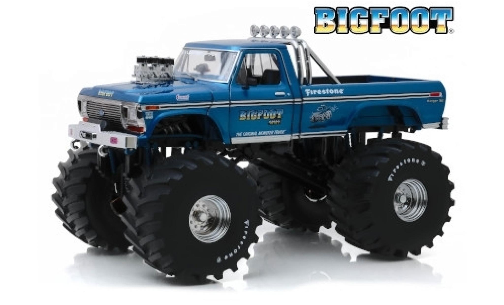 Ford F-250 1/18 Greenlight Monster Truck Bigfoot 1974 avec 66 Zoll-Bereifung modelauto