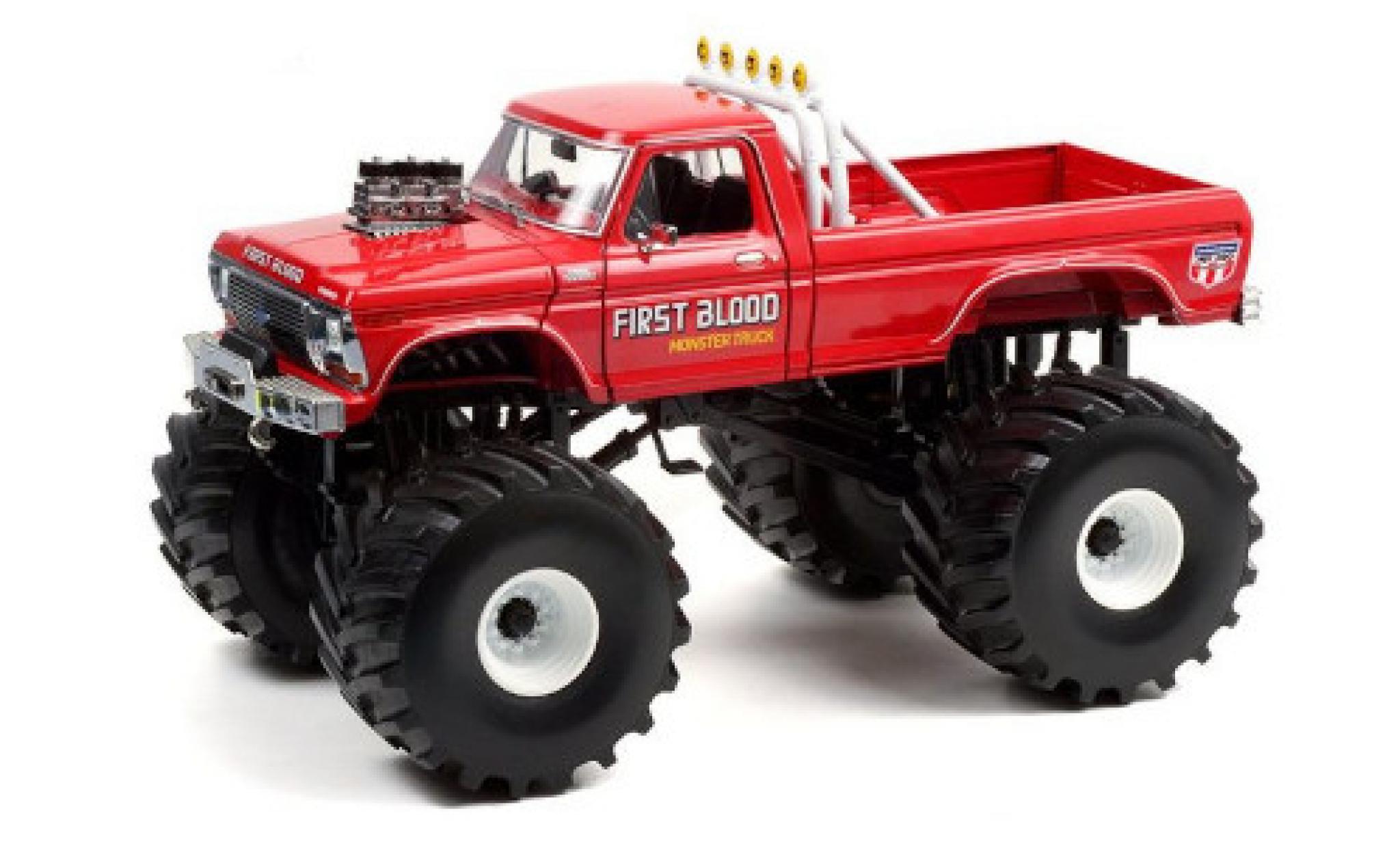 Ford F-250 1/18 Greenlight Monster Truck First Blood 1978 mit 66 Zoll Bereifung modelauto