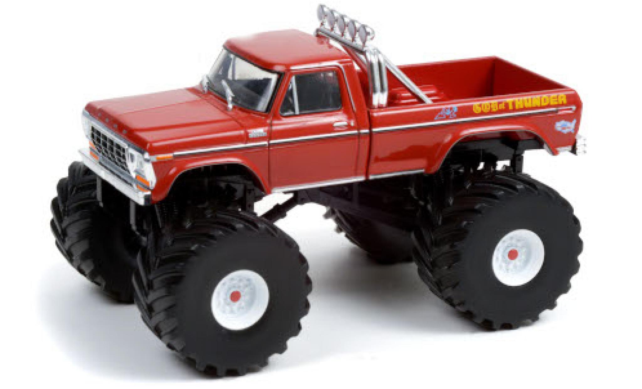 Ford F-250 1/64 Greenlight Monster Truck God of Thunder 1979 modelauto