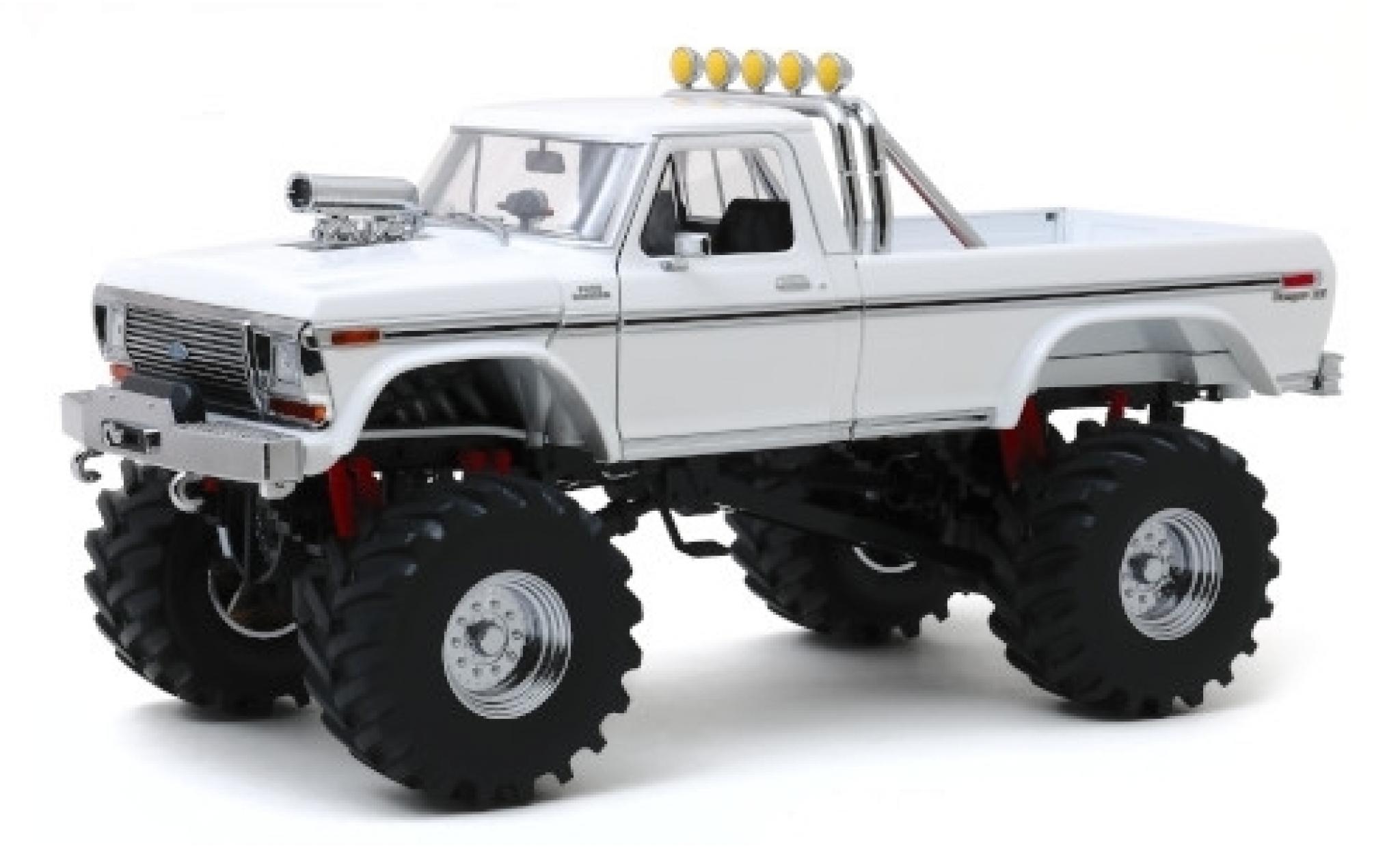 Ford F-250 1/18 Greenlight Monster Truck wit 1979 avec 48 Zoll-Bereifung modelauto