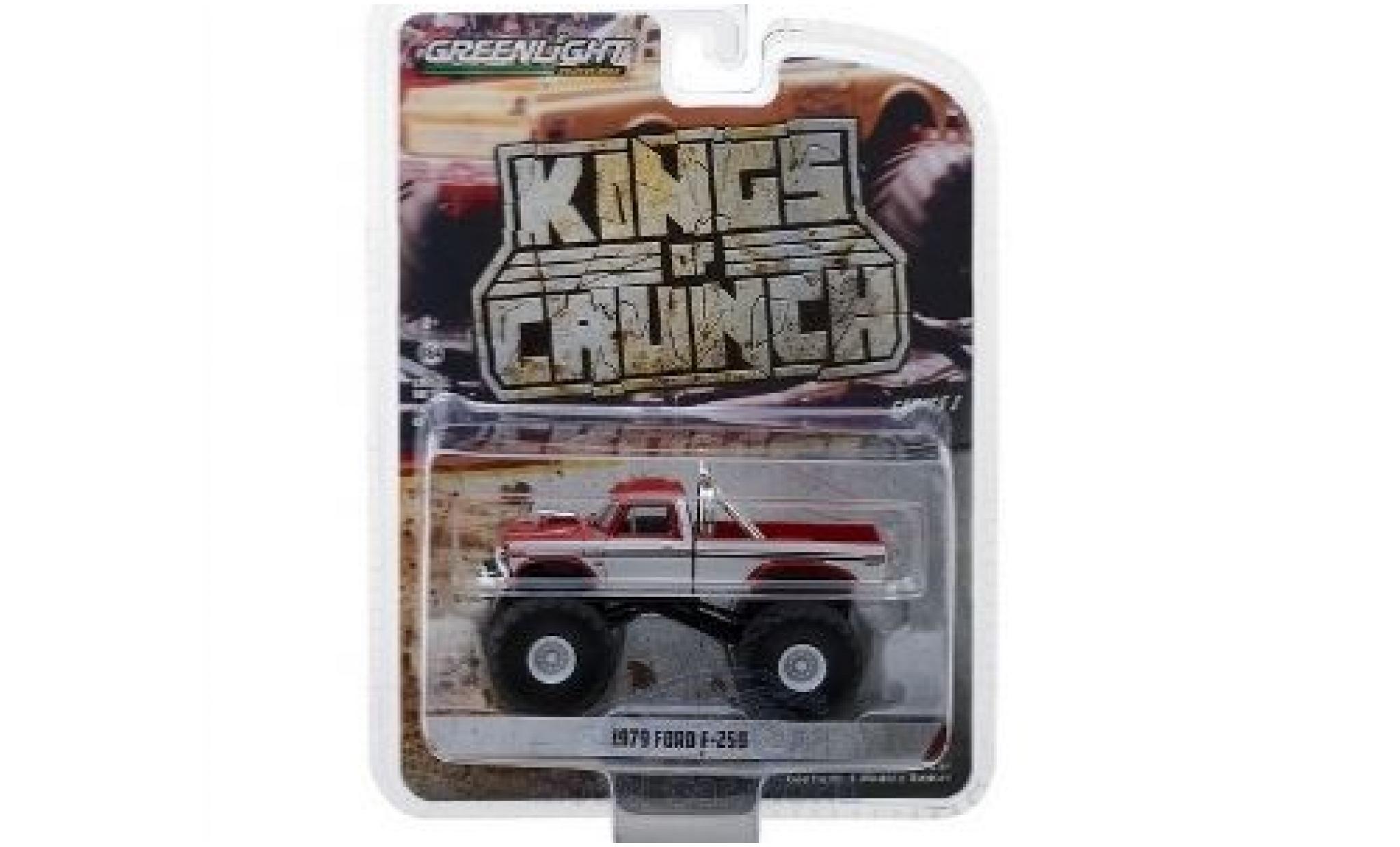 Ford F-250 1/64 Greenlight rood/wit 1979 modelauto