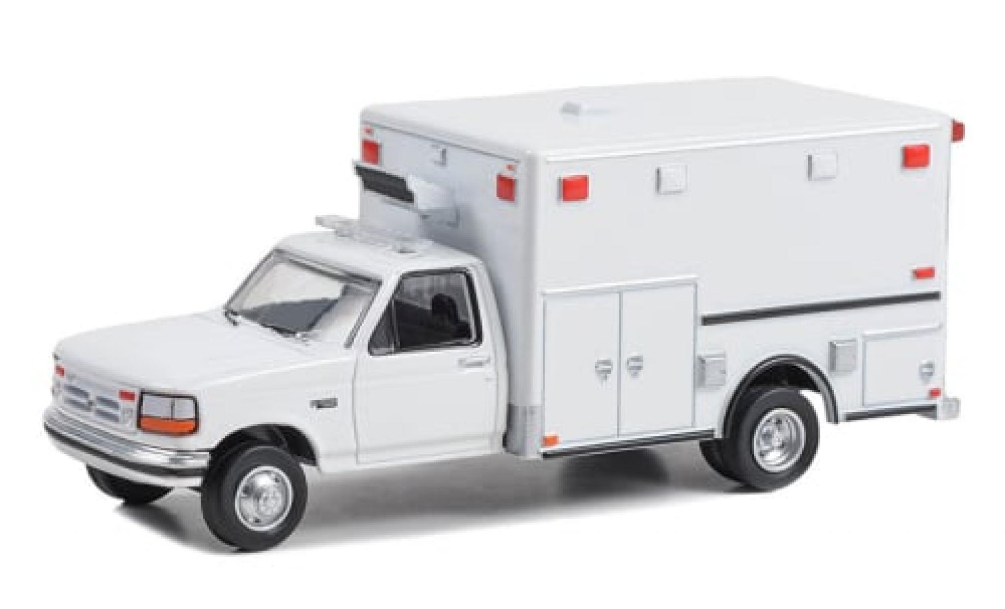 Ford F-350 1/64 Greenlight Ambulance wit 1992 1:64 modelauto