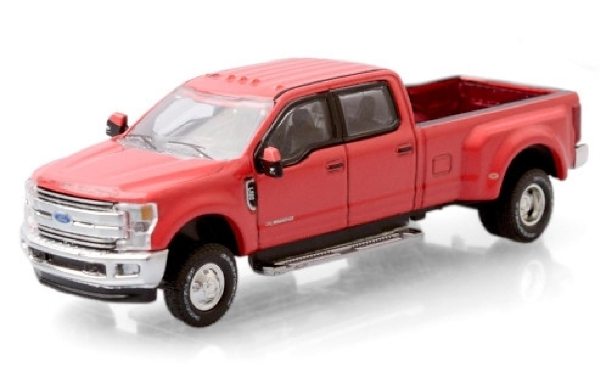 Ford F-350 1/64 Greenlight Lariat rood 2019 modelauto