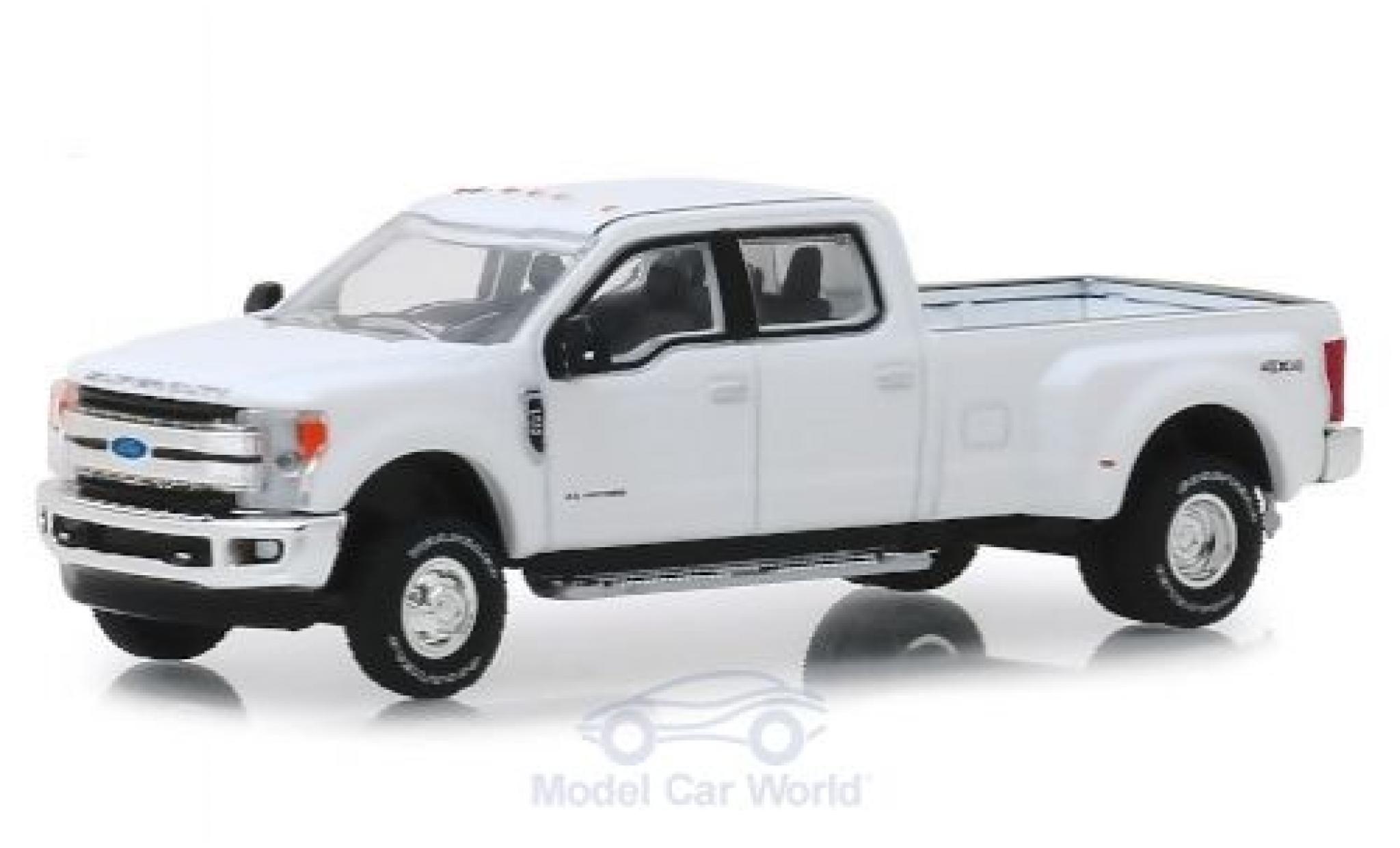 Ford F-350 1/64 Greenlight Lariat wit 2018 modelauto