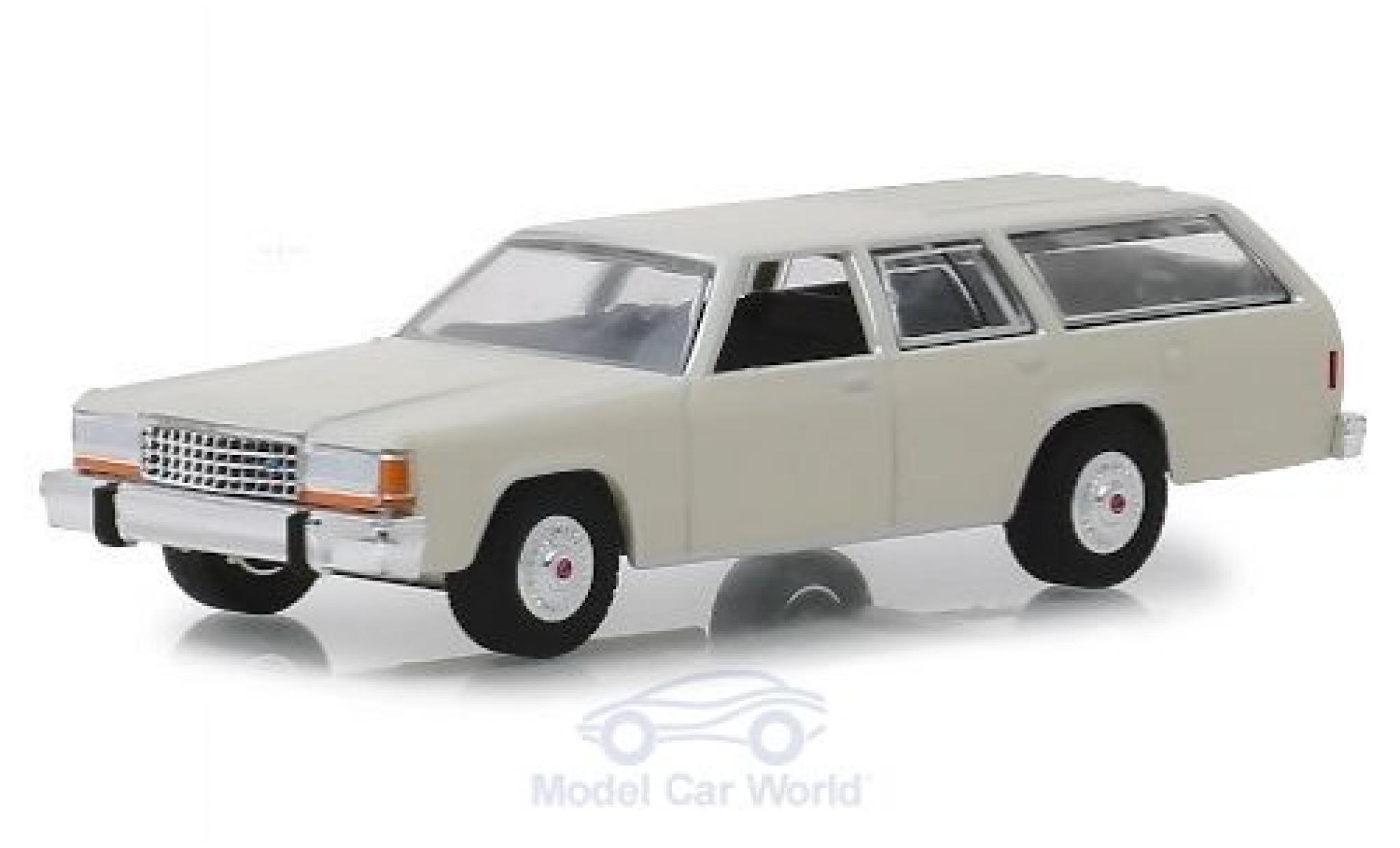 Ford LTD 1/64 Greenlight Crown Victoria Wagon beige 1984 modelauto