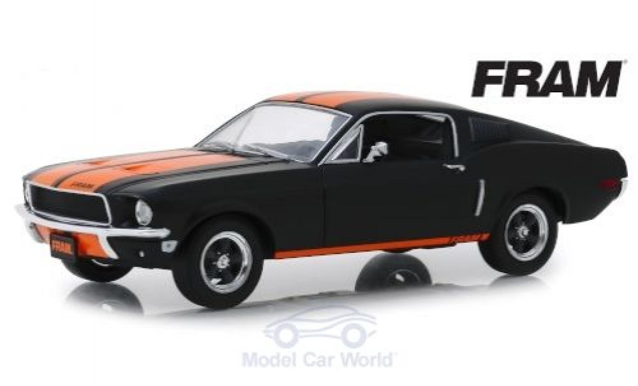 Ford Mustang 1/24 Greenlight Fastback FRAM 1968 modelauto