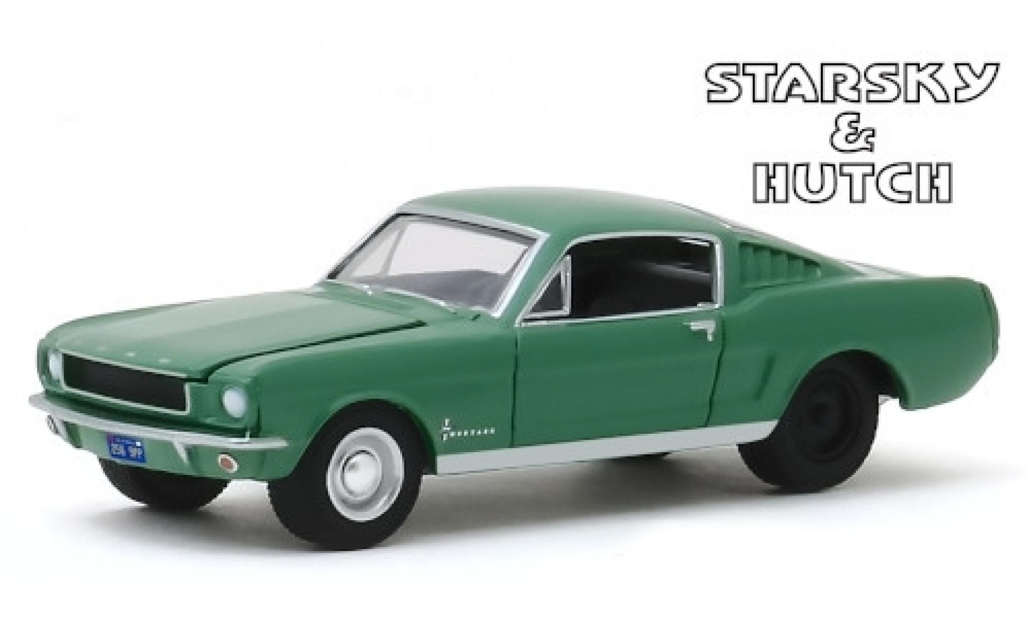 Ford Mustang 1/64 Greenlight Fastback groen Starsky & Hutch 1966 modelauto