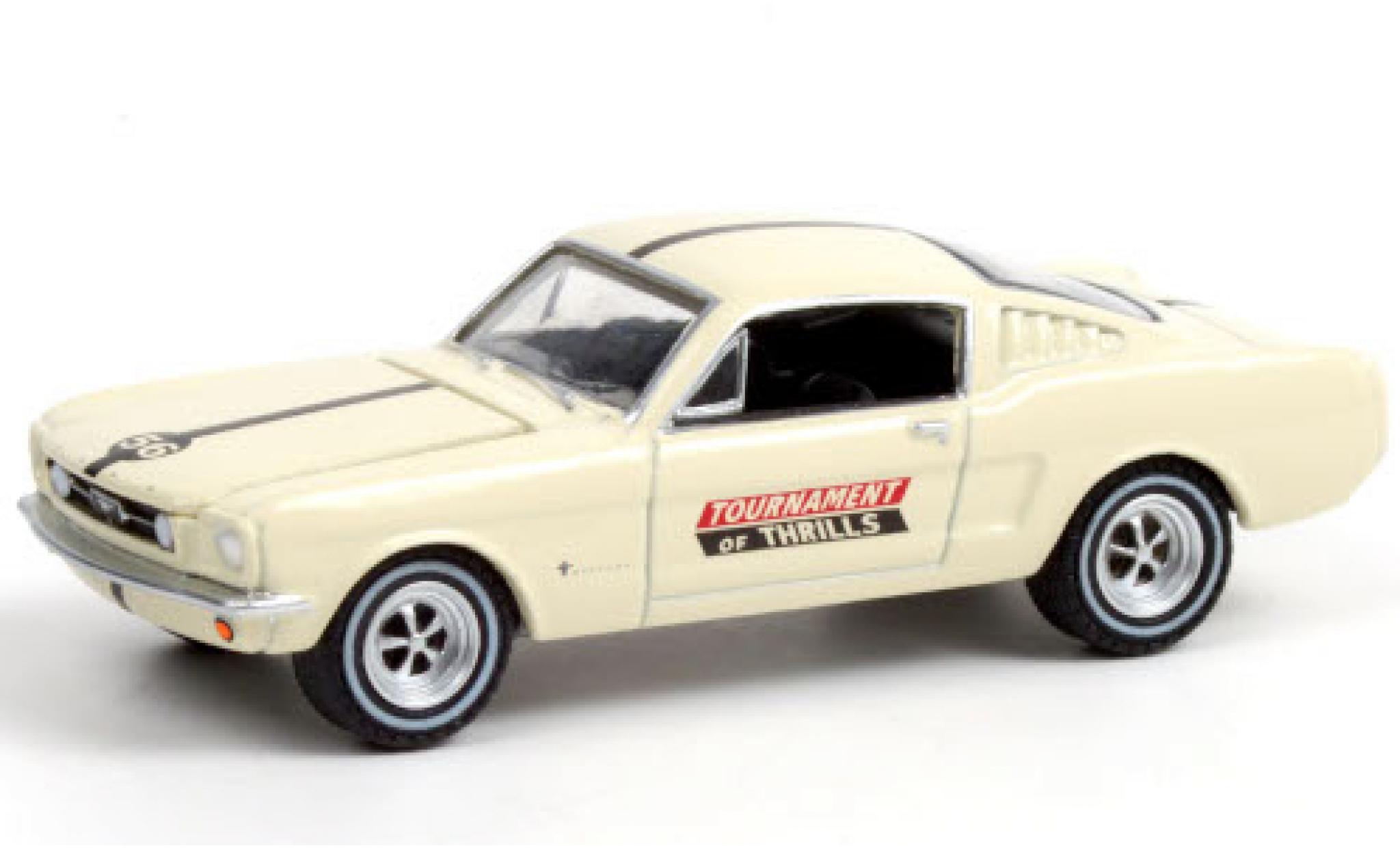 Ford Mustang 1/64 Greenlight Fastback Tournament of Thrills 1965 voiture Daredevils No.56 modelauto