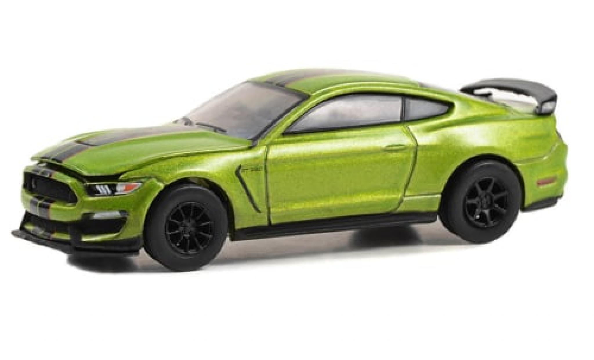 Shelby GT 350 1/64 Greenlight Ford Mustang R metallic groen 2020 1:64 modelauto
