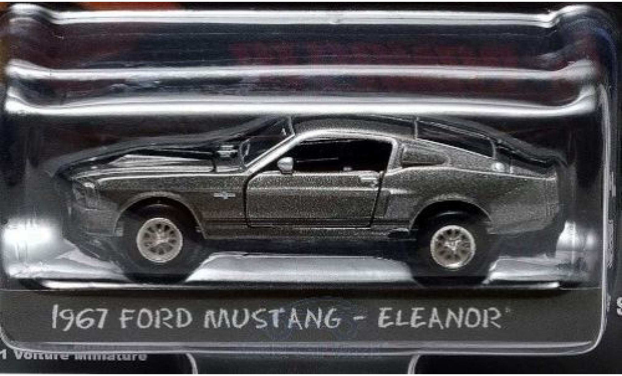 Ford Mustang 1/64 Greenlight Shelby GT500 grijs/zwart Gone in 60 Seconds 1967 Eleanor modelauto