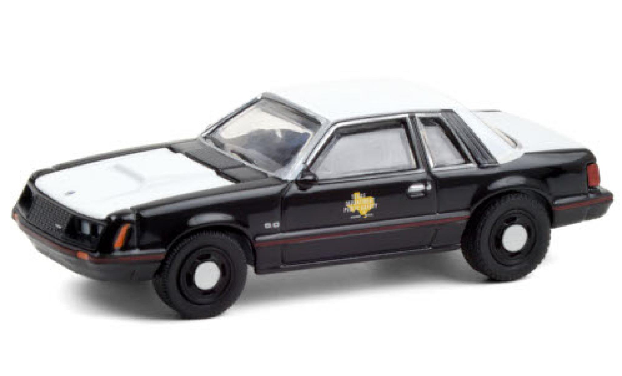 Ford Mustang 1/64 Greenlight SSP Texas Department of Public Safety 1982 modelauto