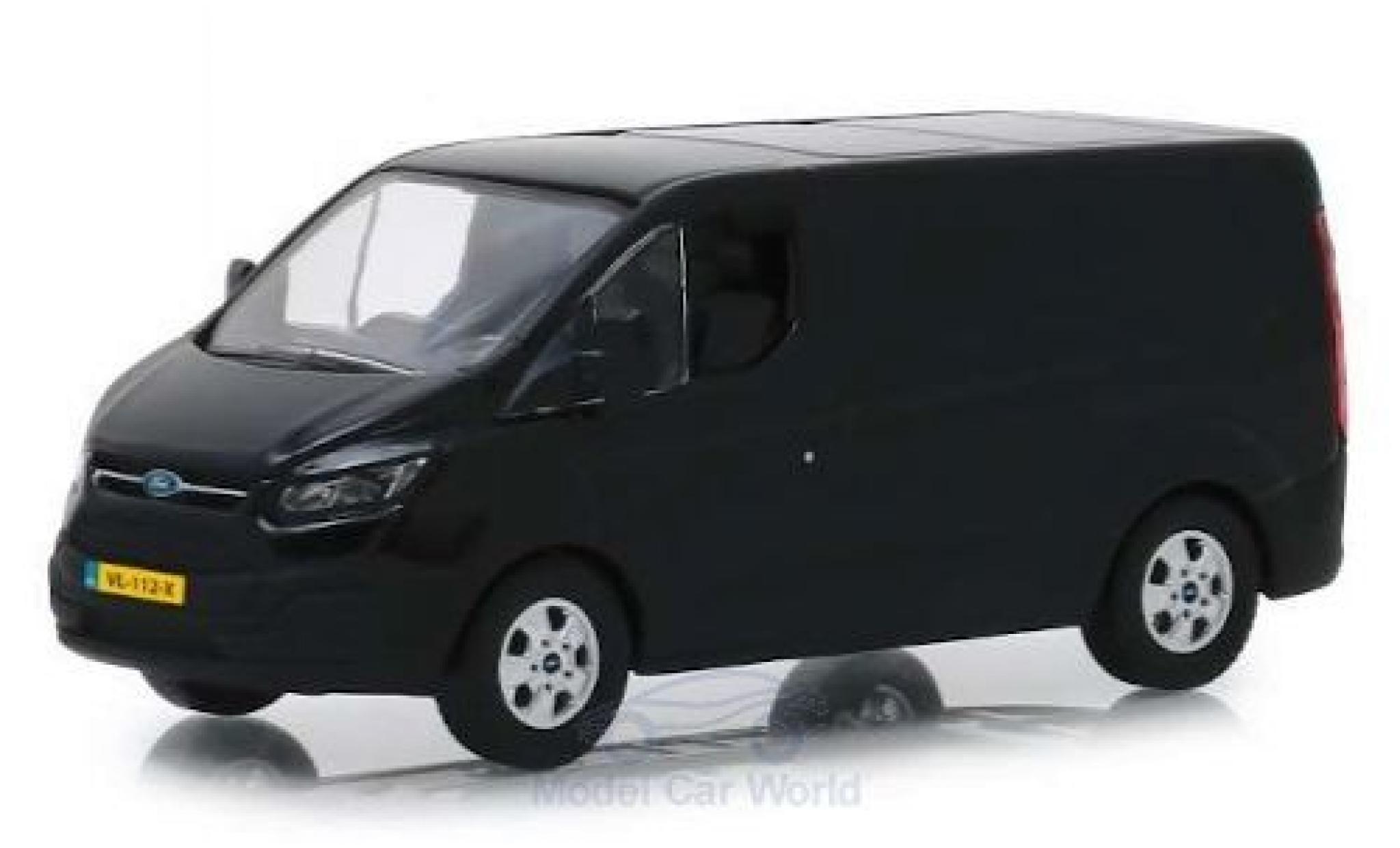 Ford Transit 1/43 Greenlight Custom (V362) zwart 2016 modelauto