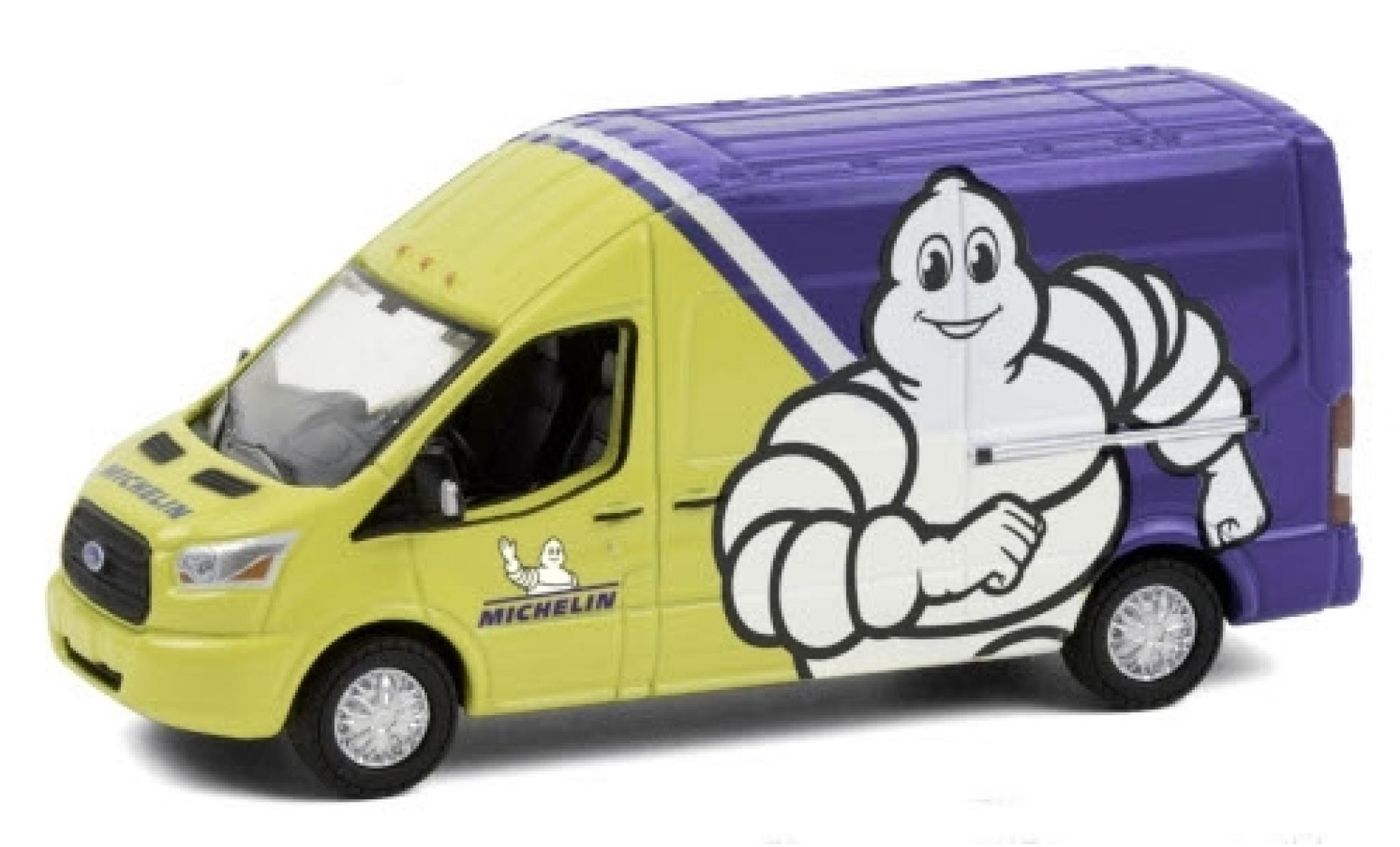 Ford Transit 1/64 Greenlight LWB High Roof Michelin 2019 modelauto