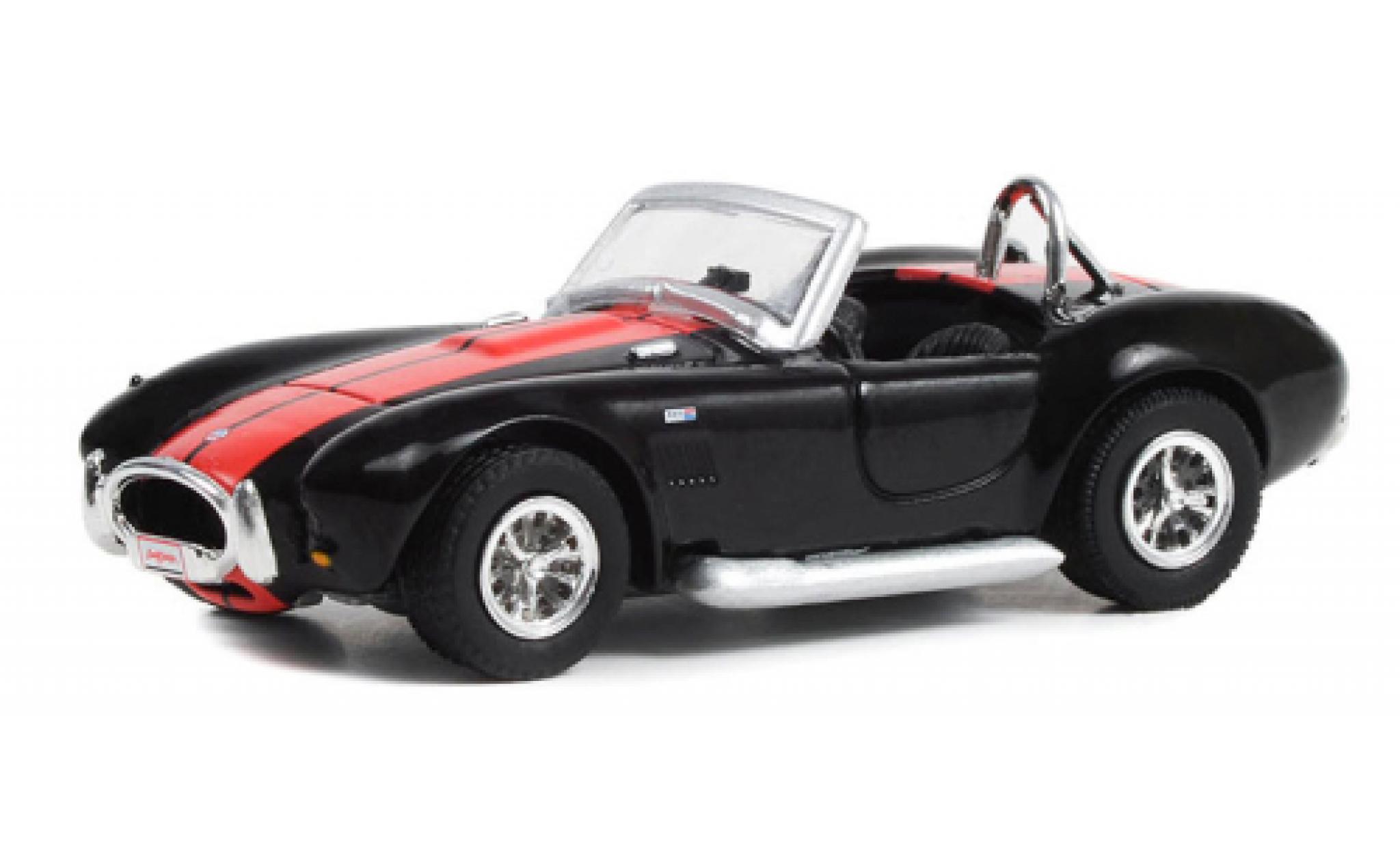 Shelby Cobra 1/64 Greenlight AC 427 zwart/rood 1965 modelauto
