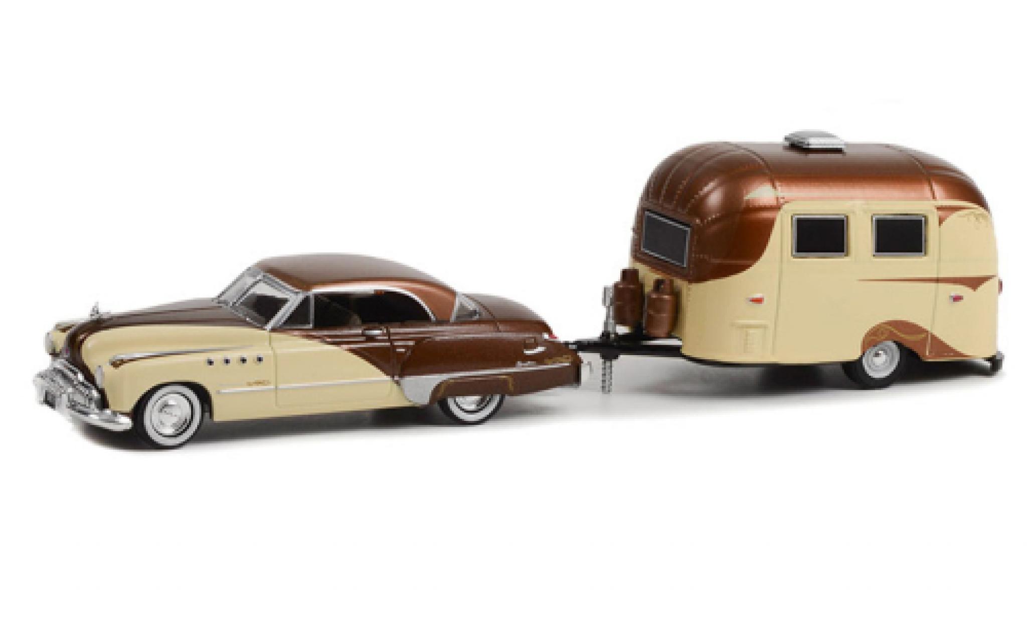 Buick Roadmaster 1/64 Greenlight Hardtop brun/beige 1949 modelauto