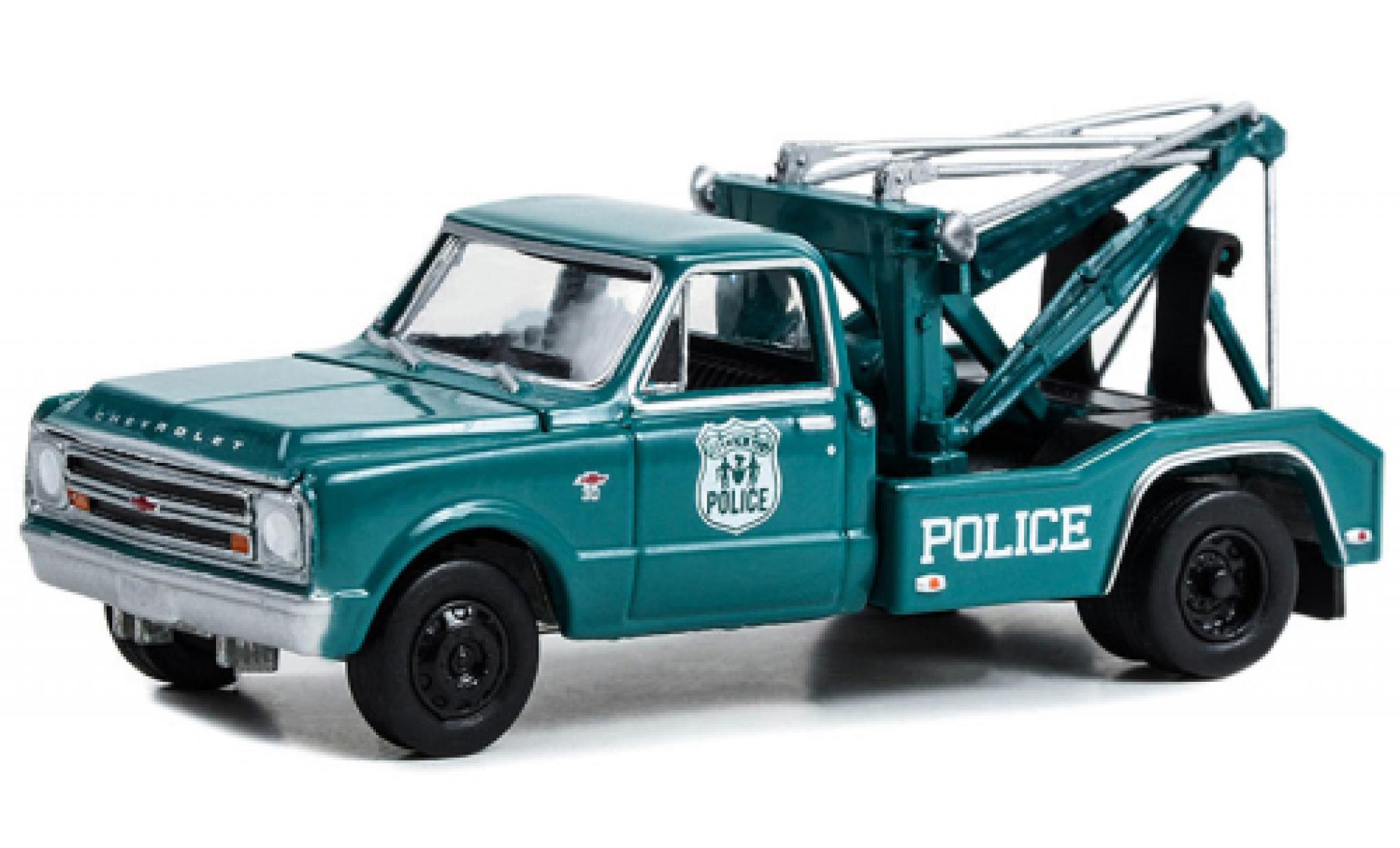 Chevrolet C-30 1/64 Greenlight Dually Wrecker Nouveau York City Politie Departement 1967 modelauto