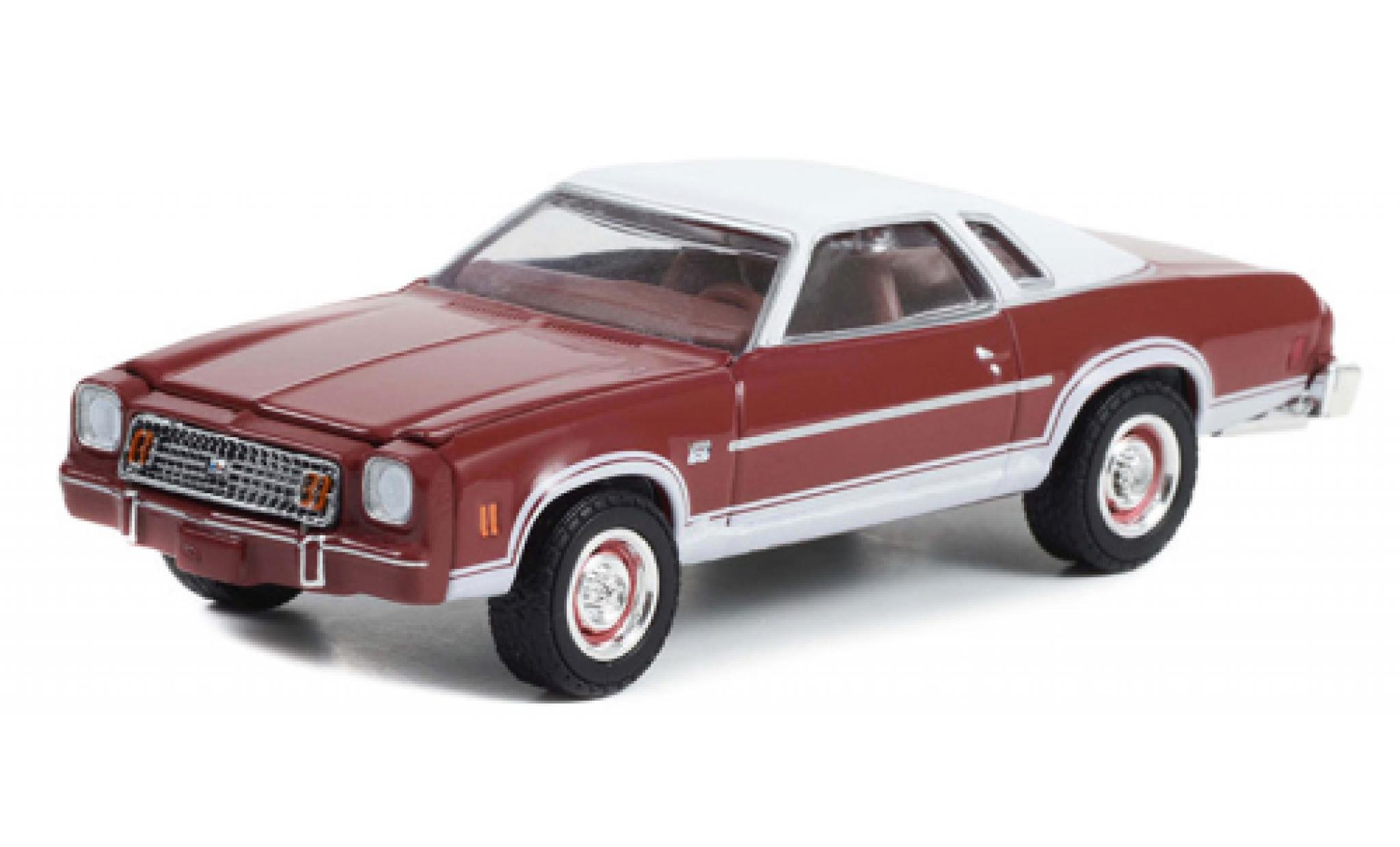 Chevrolet Chevelle 1/64 Greenlight Laguna S3 rood/wit 1974 modelauto