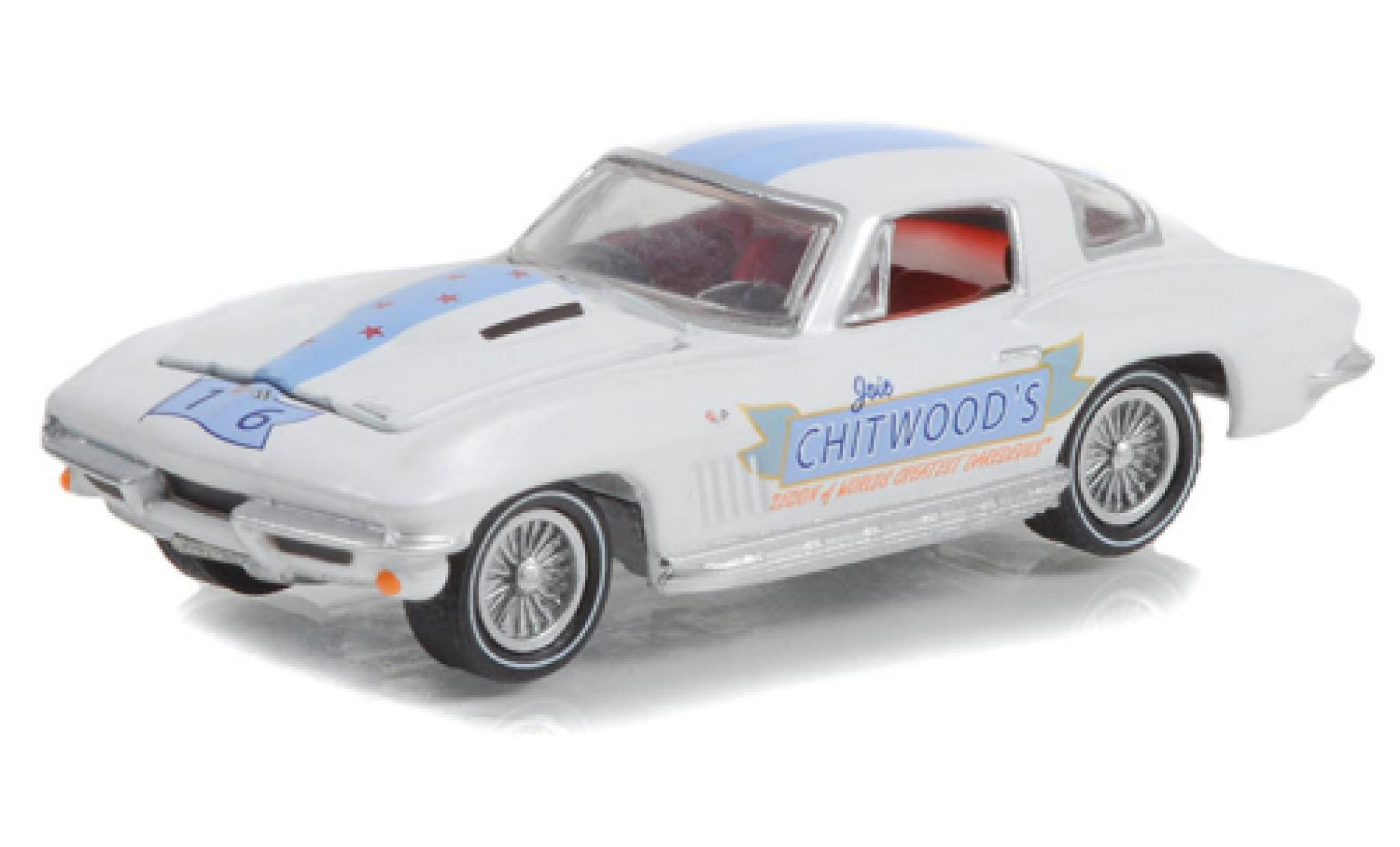 Chevrolet Corvette 1/64 Greenlight Chitwoods 1966 modelauto
