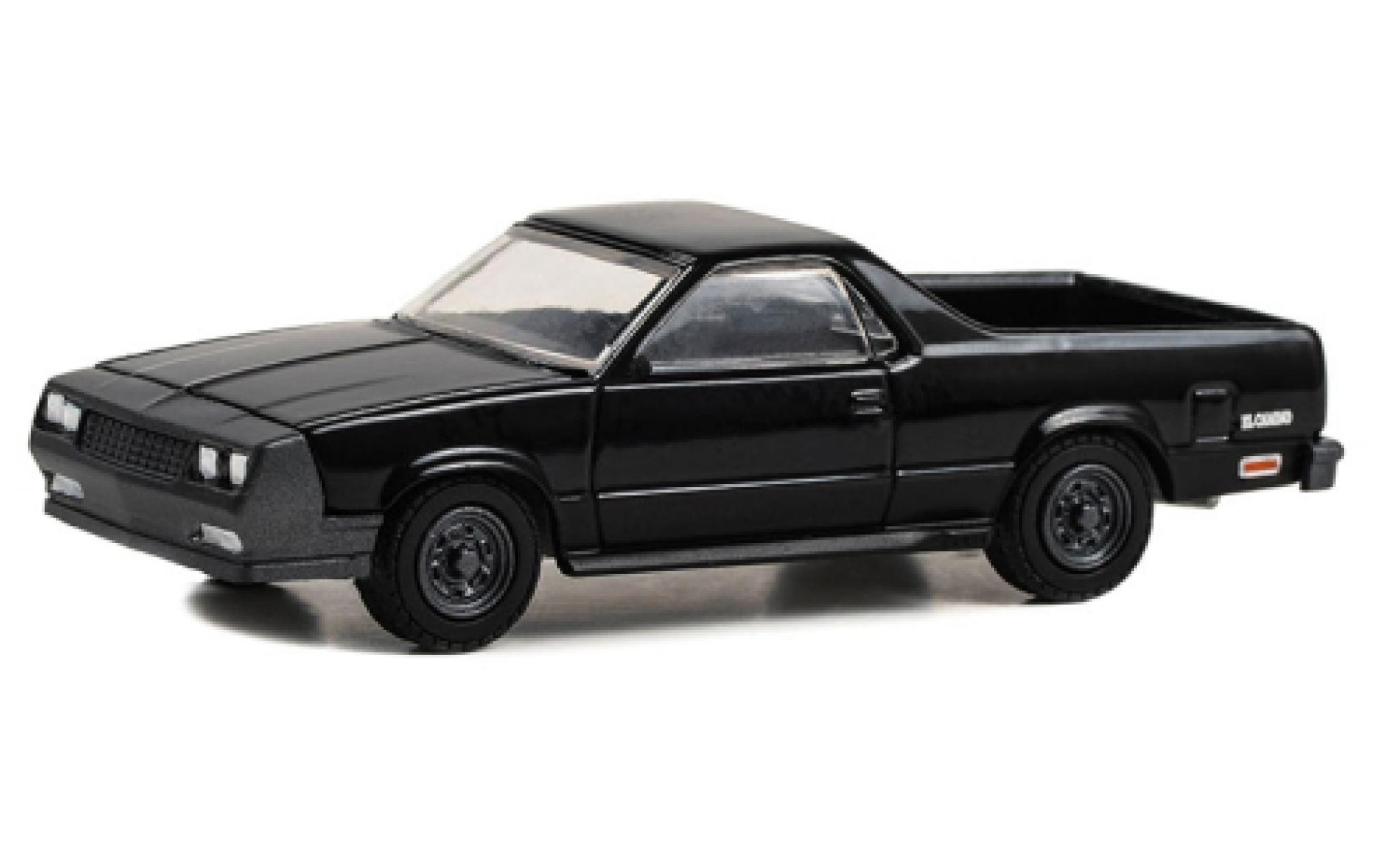 Chevrolet El Camino 1/64 Greenlight Super Sport zwart 1978 modelauto