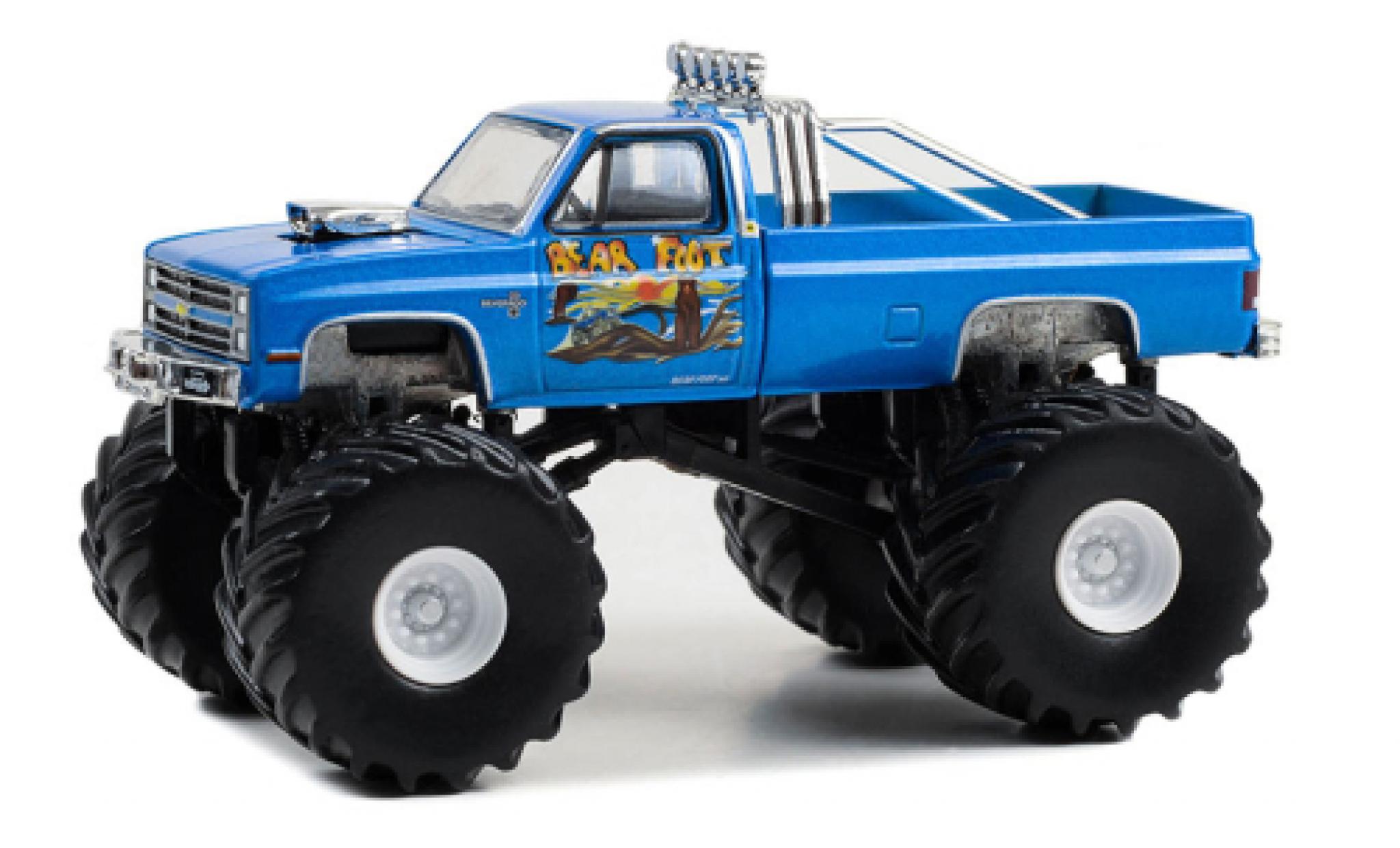 Chevrolet Silverado 1/64 Greenlight C-10 Bear pie III 1985 modelauto