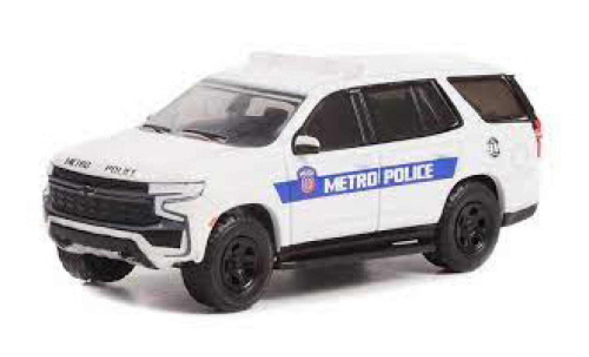 Chevrolet Tahoe 1/64 Greenlight Politie Pursuit Vehicle Houston Metro Politie 2021 modelauto