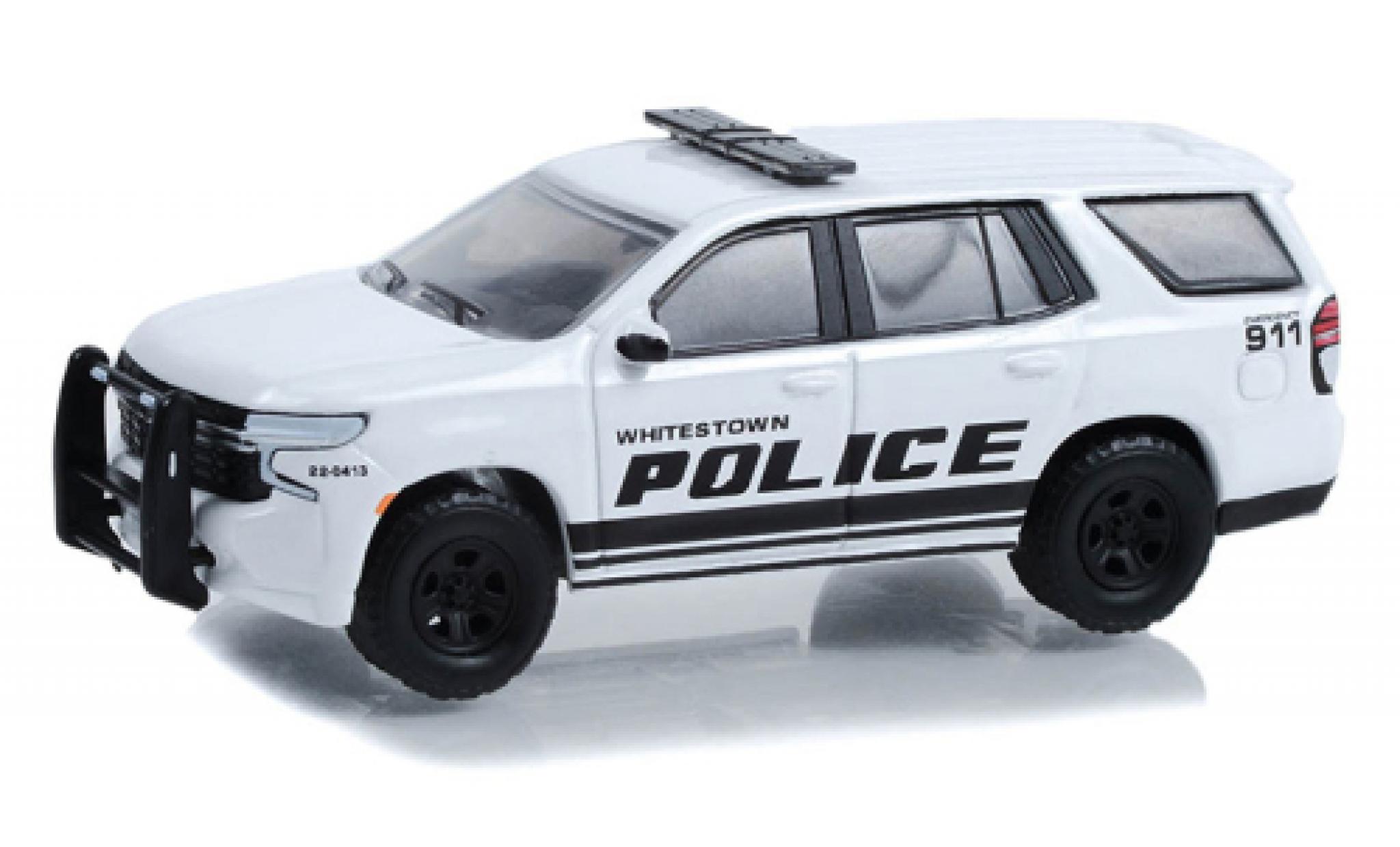 Chevrolet Tahoe 1/64 Greenlight Politie Pursuit Vehicle Whitestown Metroplotitan Politie Department 2022 modelauto