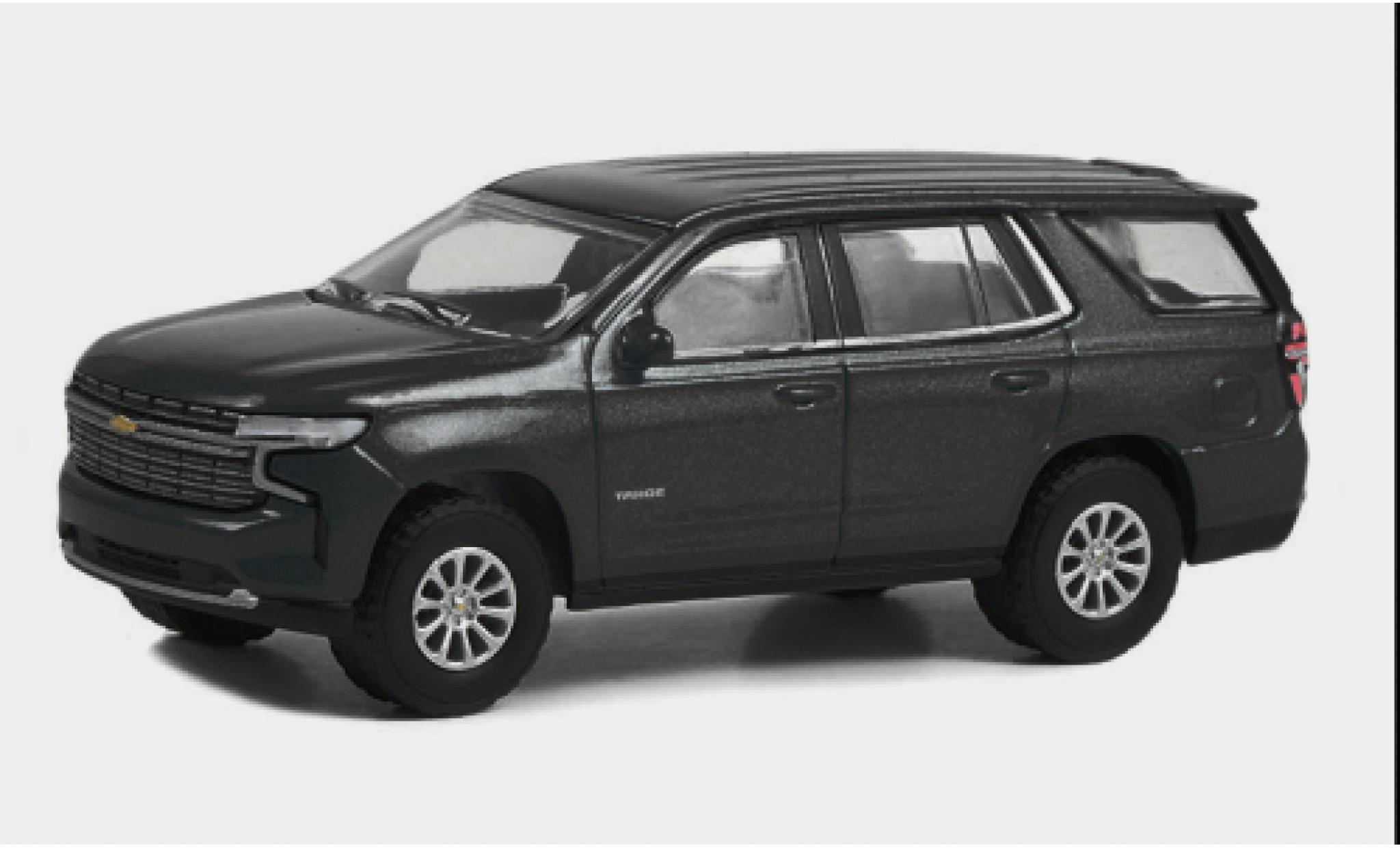 Chevrolet Tahoe 1/64 Greenlight Premier grijs 2022 modelauto