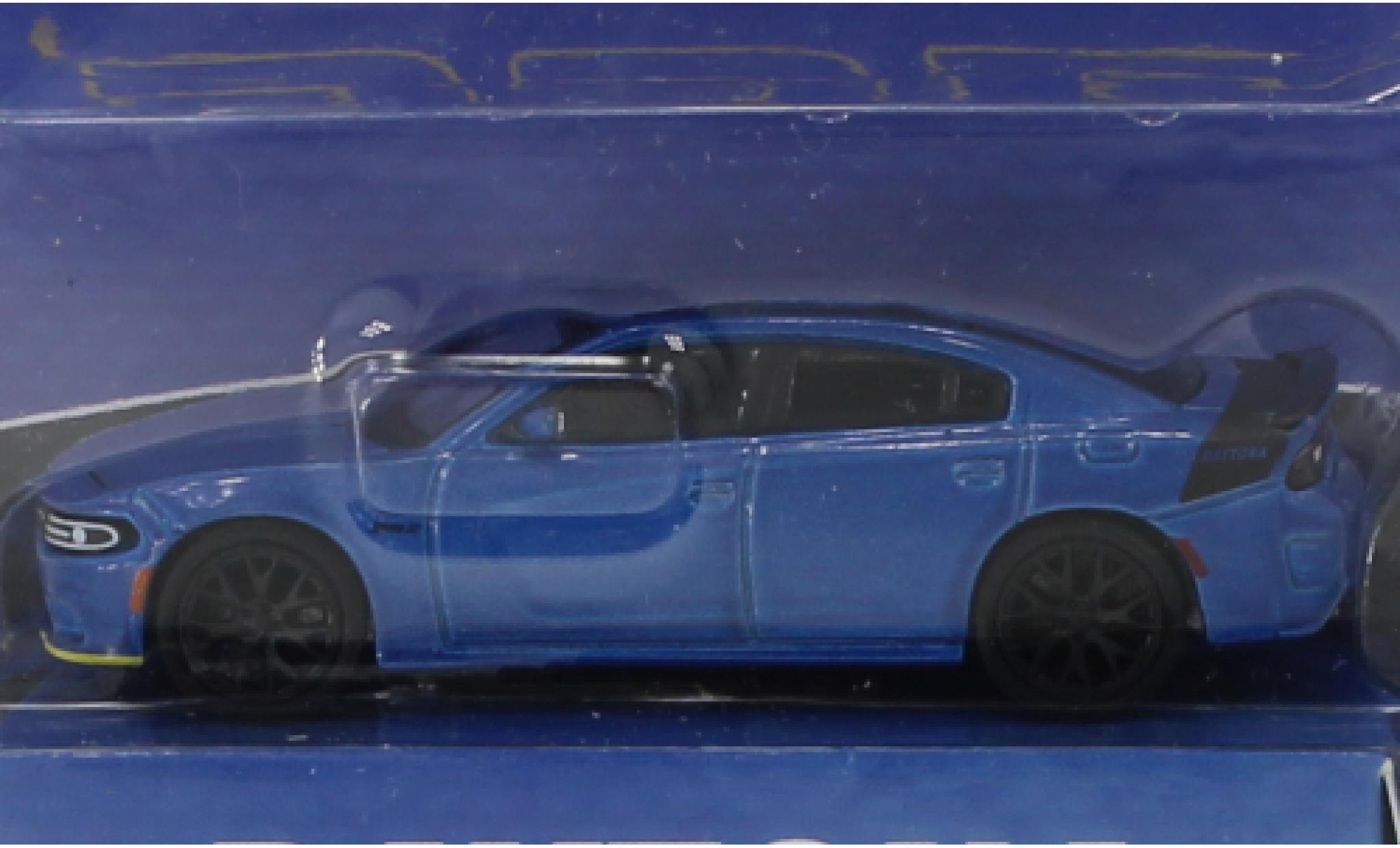 Dodge Charger 1/64 Greenlight Daytona 392 blauw/zwart 2018 modelauto