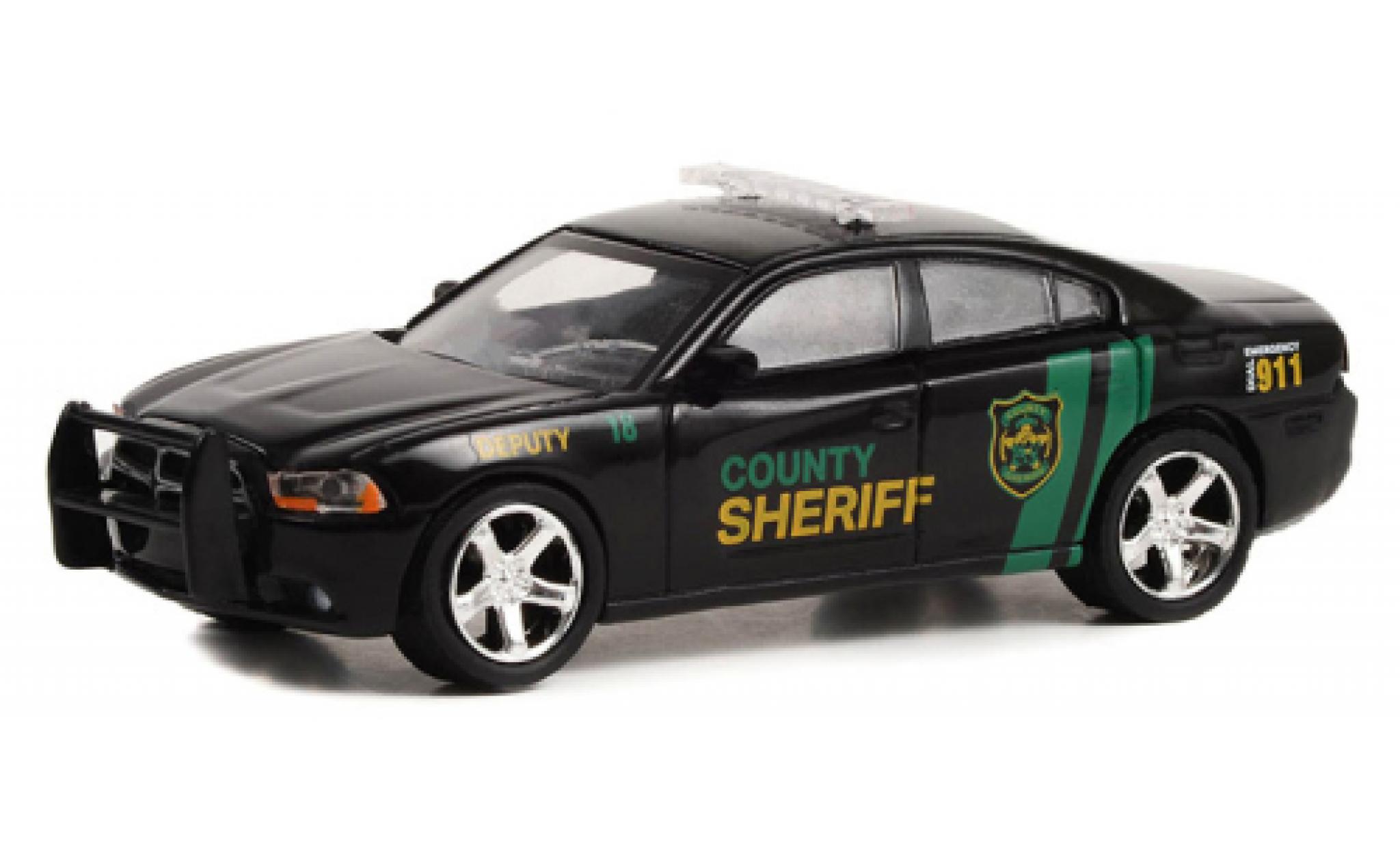 Dodge Charger 1/64 Greenlight Pursuit Yellowstone 2011 modelauto