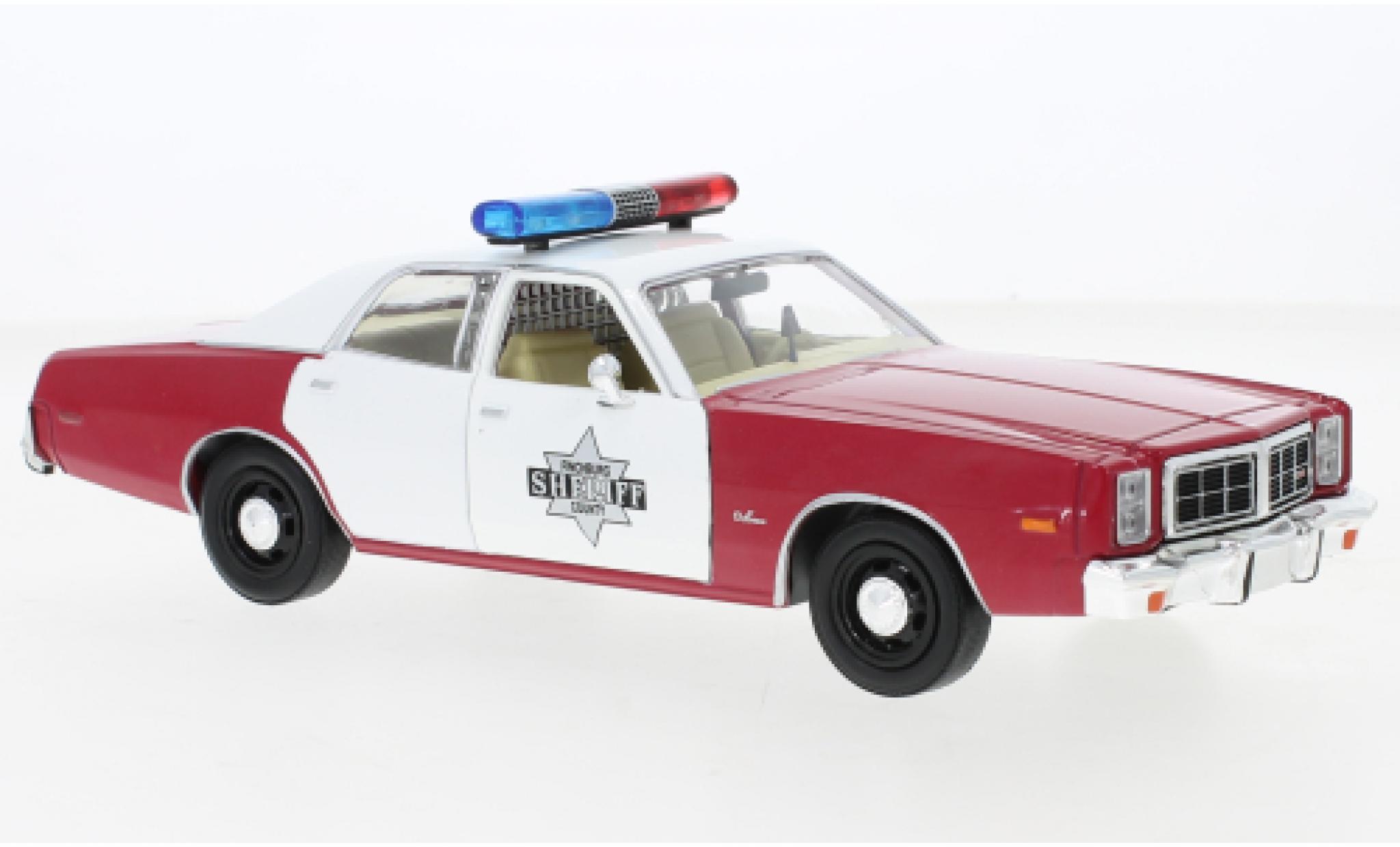 Dodge Monaco 1/24 Greenlight Finchburg County Sheriff 1977 modelauto