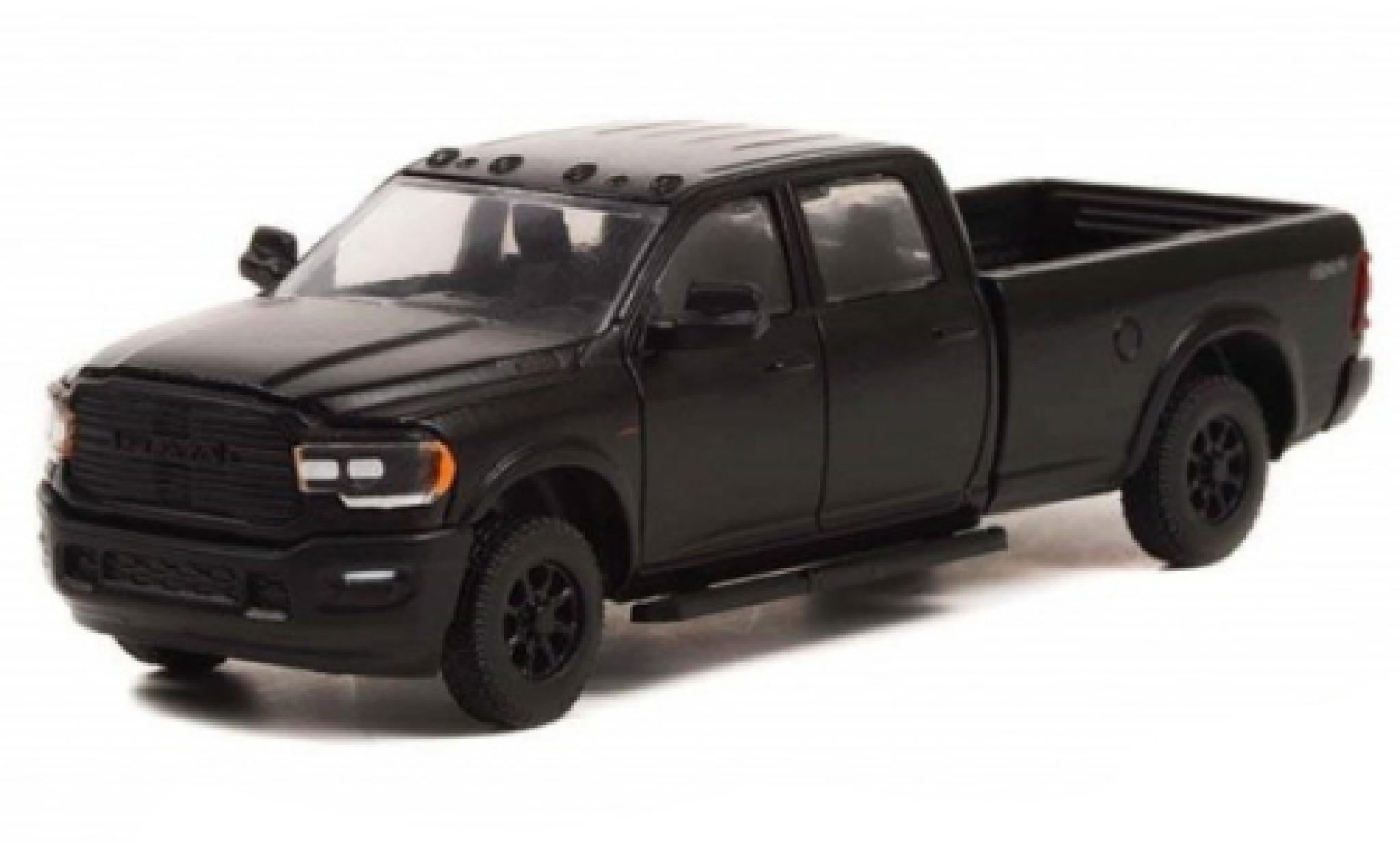 Dodge RAM 1/64 Greenlight 2500 Crew Cab zwart 2021 modelauto