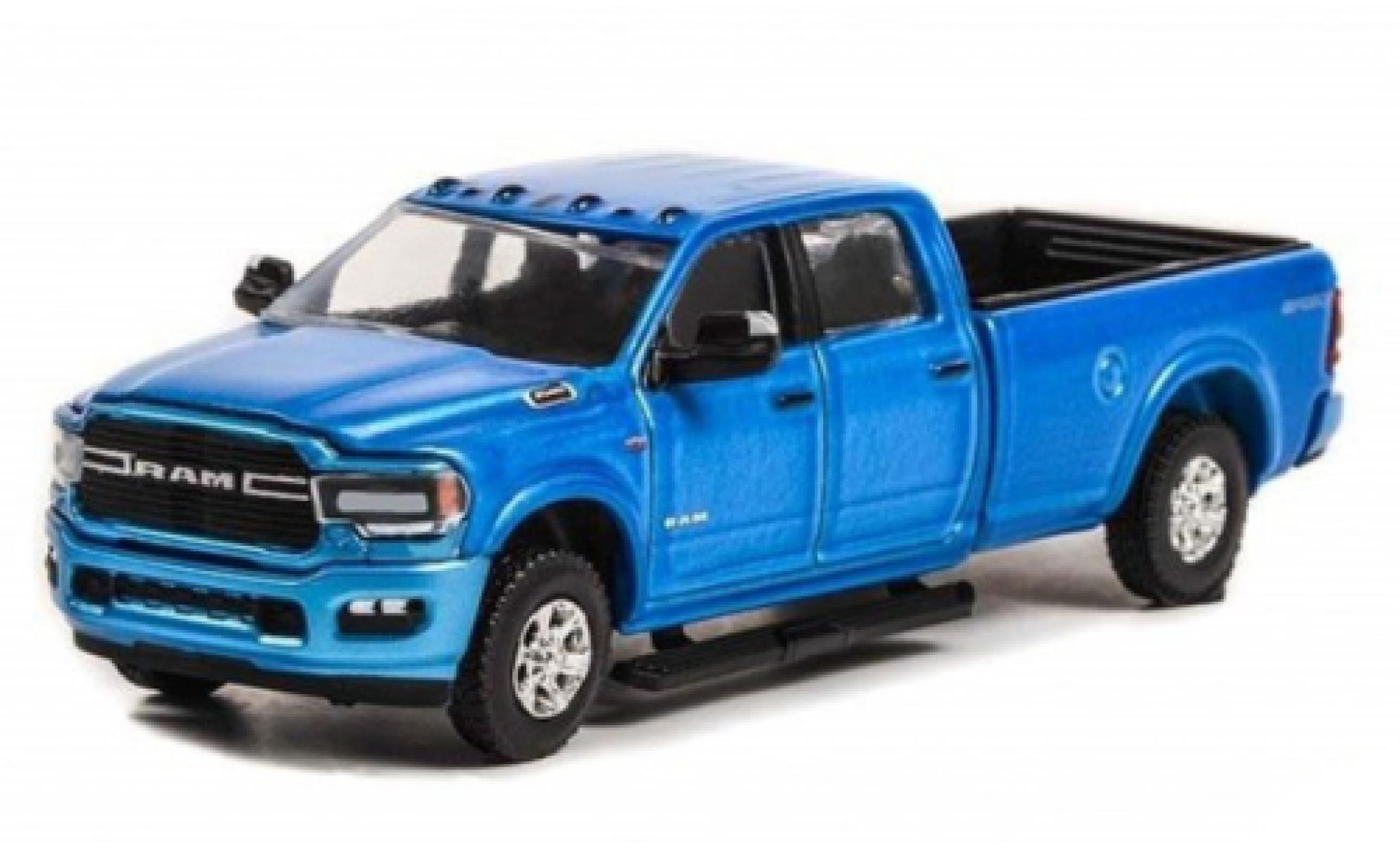 RAM 3 1/64 Greenlight Dodge 500 Big Horn Sport 4x4 blauw 2021 modelauto