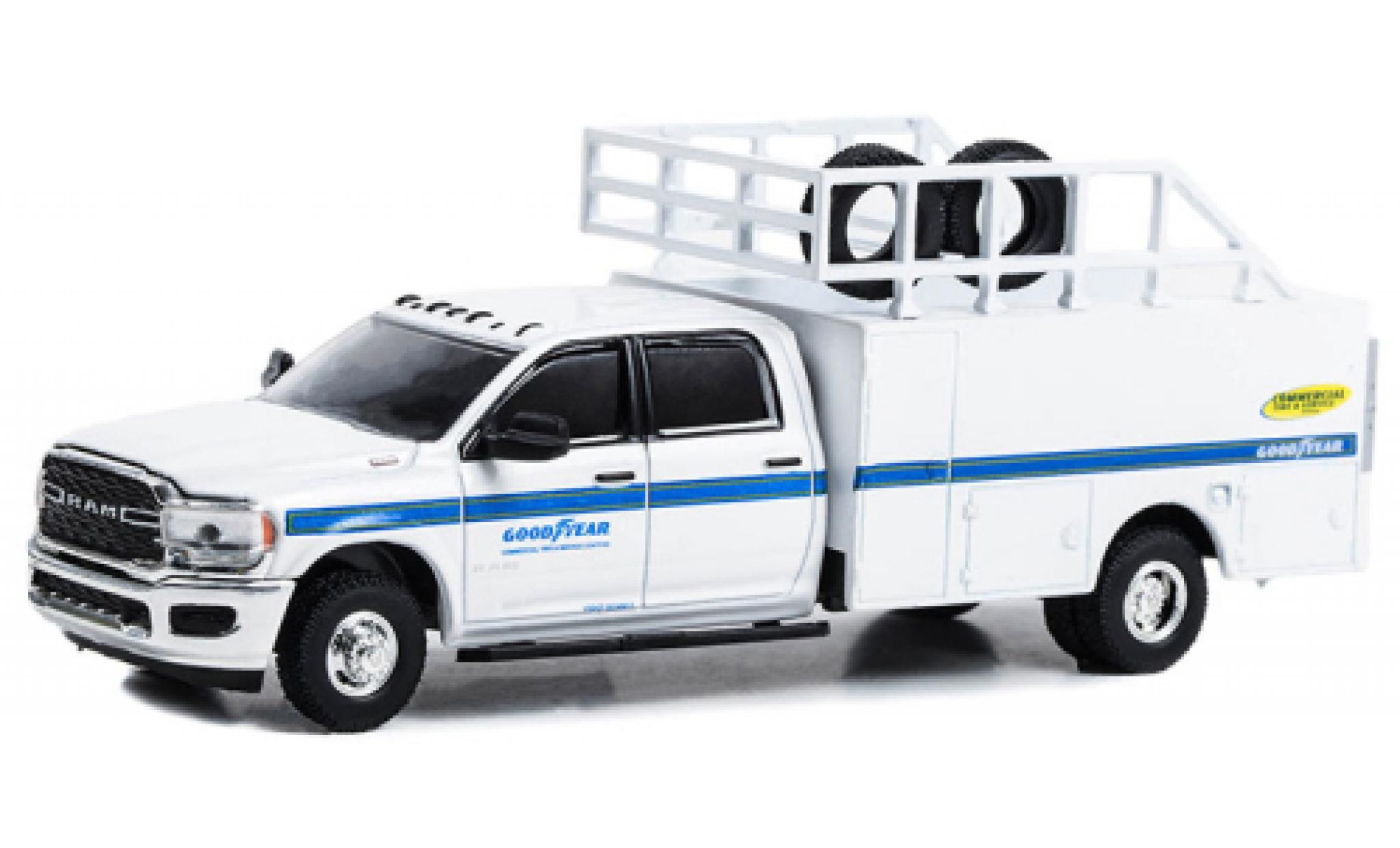 RAM 3 1/64 Greenlight Dodge 500 Dually Tire Service Truck Goodyear 2021 modelauto