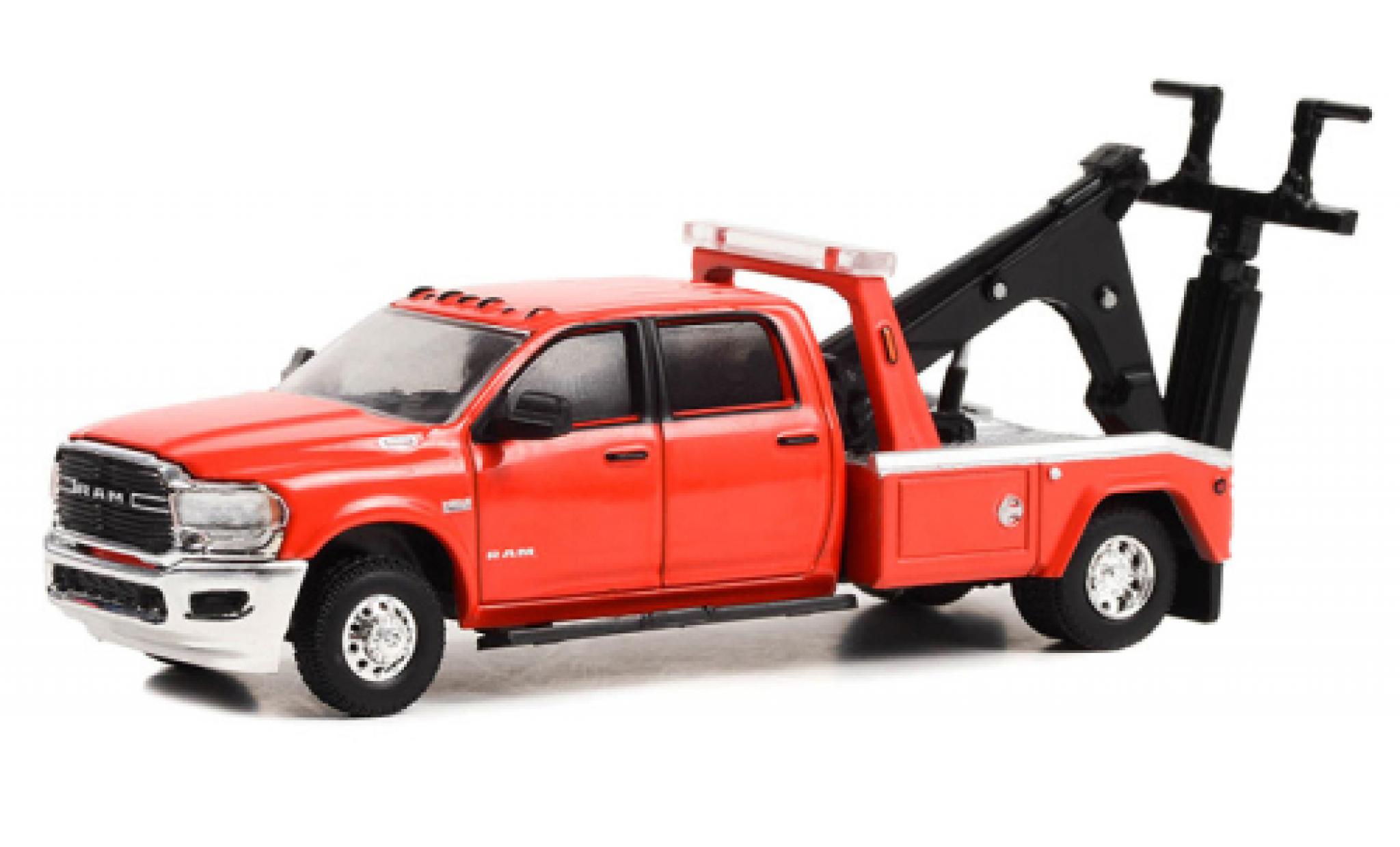 RAM 3 1/64 Greenlight Dodge 500 Dually Wrecker rood 2022 modelauto