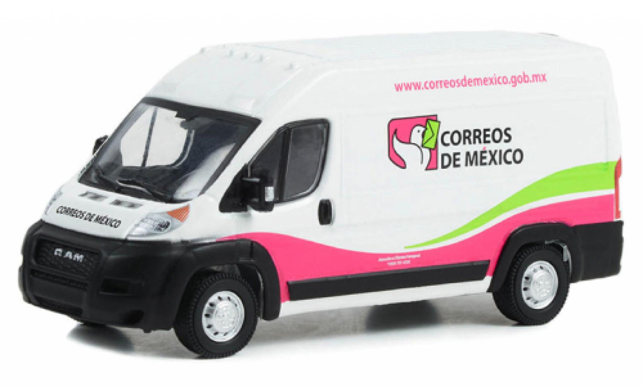 Dodge RAM 1/64 Greenlight Promaster 2500 Cargo HD Correos de Mexico 2020 modelauto