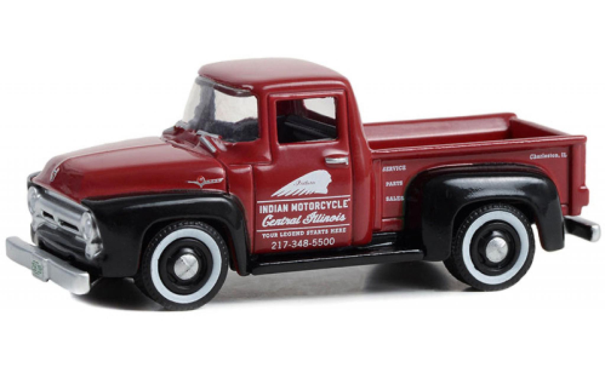 Ford F-1 1/64 Greenlight 00 Indian Motorcycle 1956 modelauto