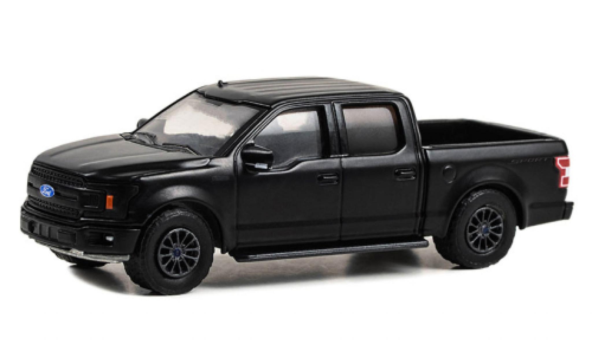 Ford F-1 1/64 Greenlight 50 Lariat Sport matte zwart 1993 modelauto
