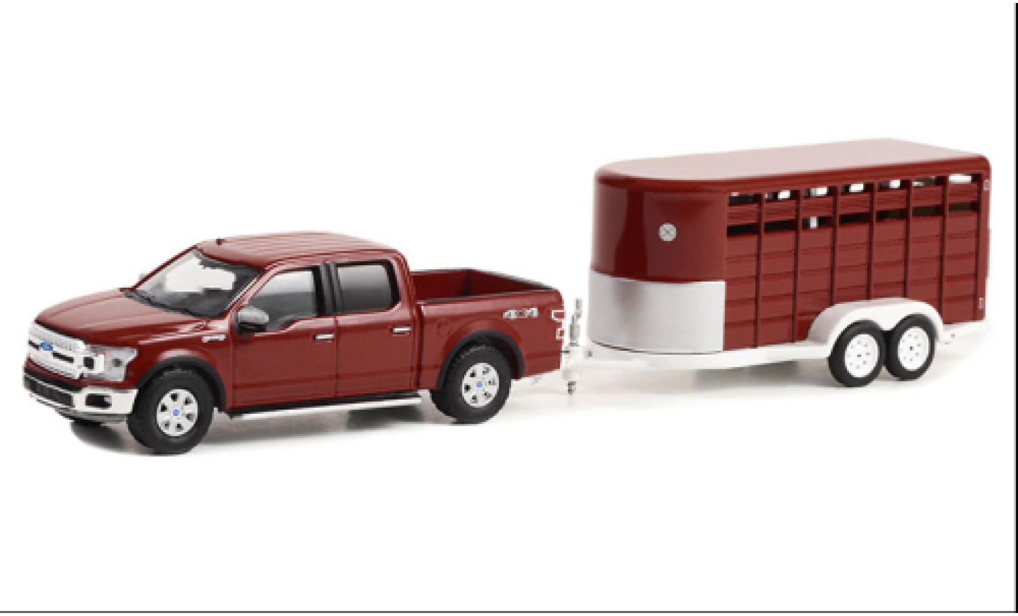 Ford F-1 1/64 Greenlight 50 XLT rood 2019 modelauto